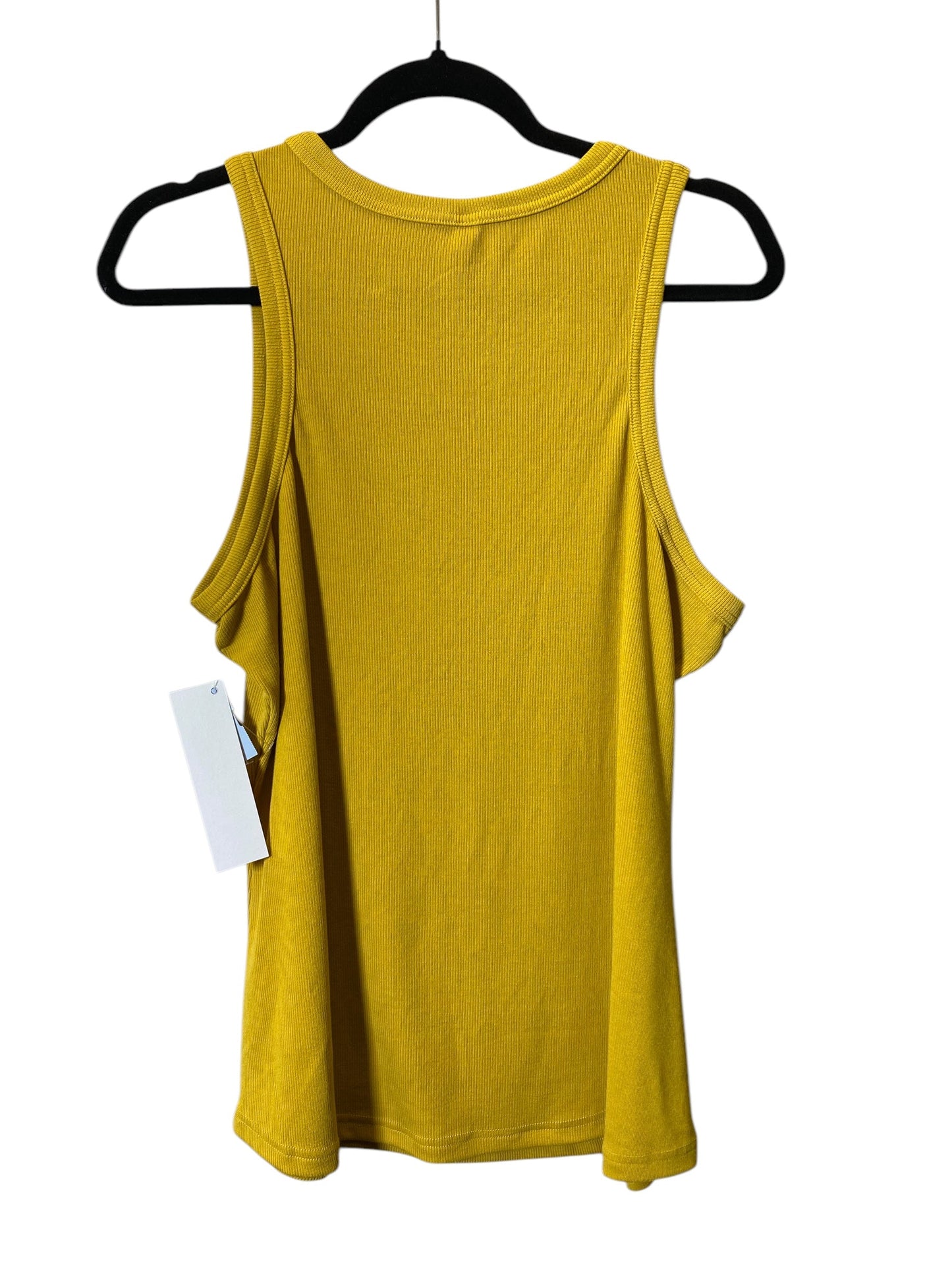 Top Sleeveless Basic By Clothes Mentor In Yellow, Size: Xxl