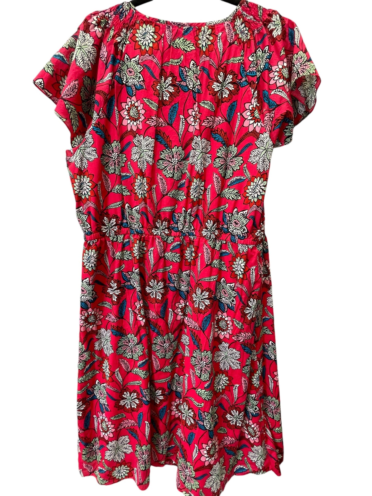 Dress Casual Midi By Talbots In Floral Print, Size: 2x