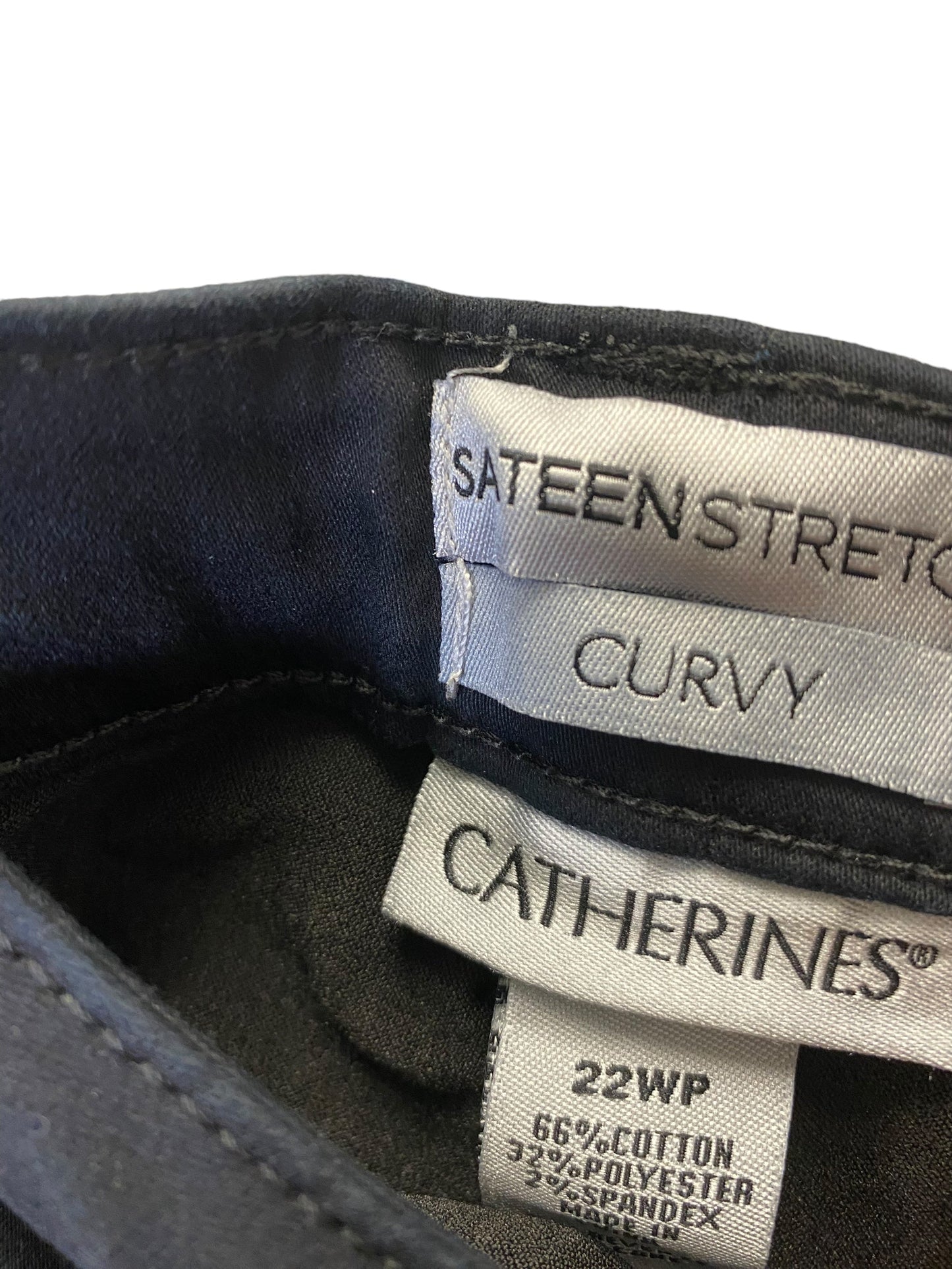 Jeans Boyfriend By Catherines In Black, Size: 22