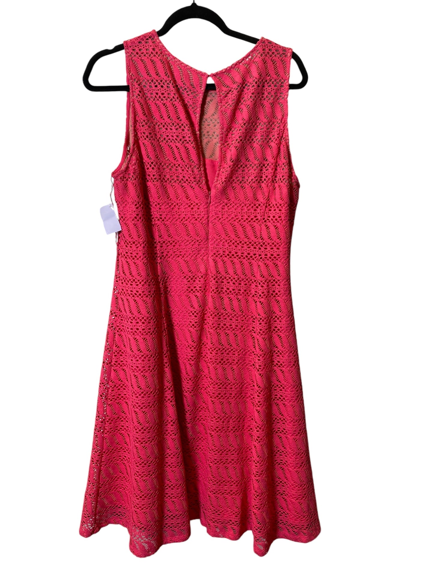 Dress Casual Midi By Maggy London In Pink, Size: Xl