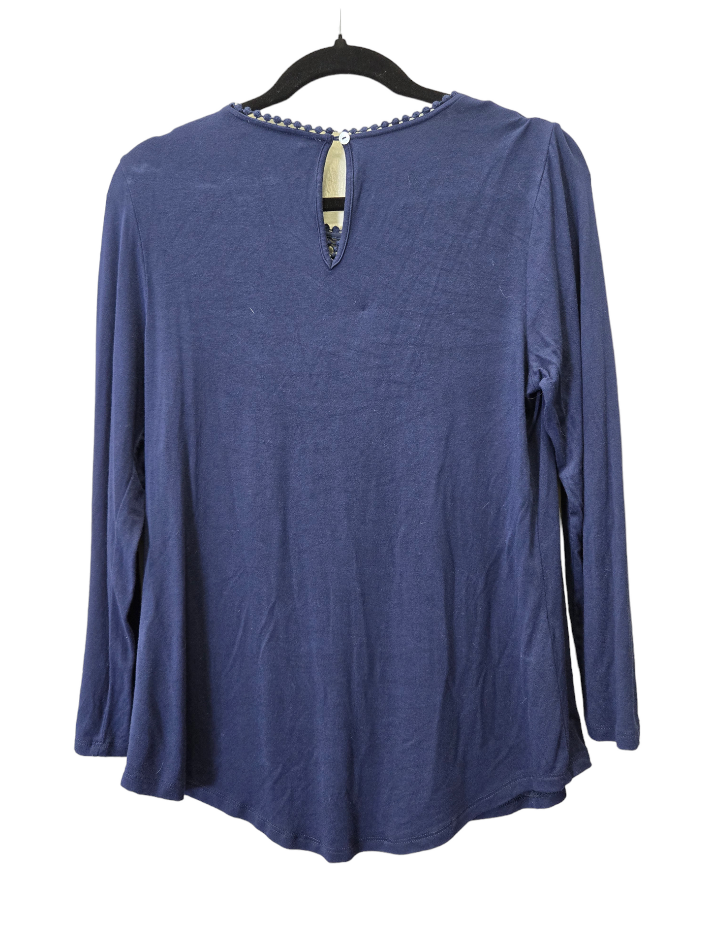 Navy Top Long Sleeve Daniel Rainn, Size S