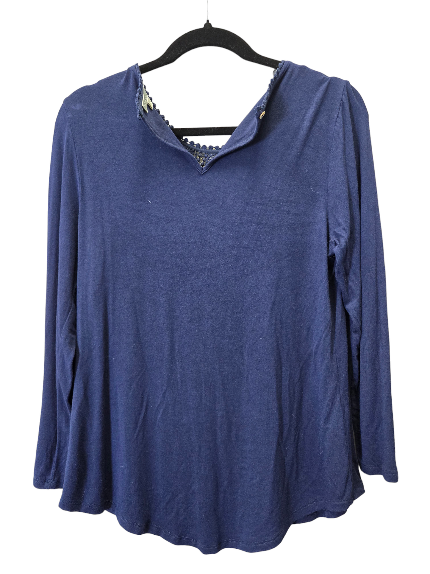 Navy Top Long Sleeve Daniel Rainn, Size S