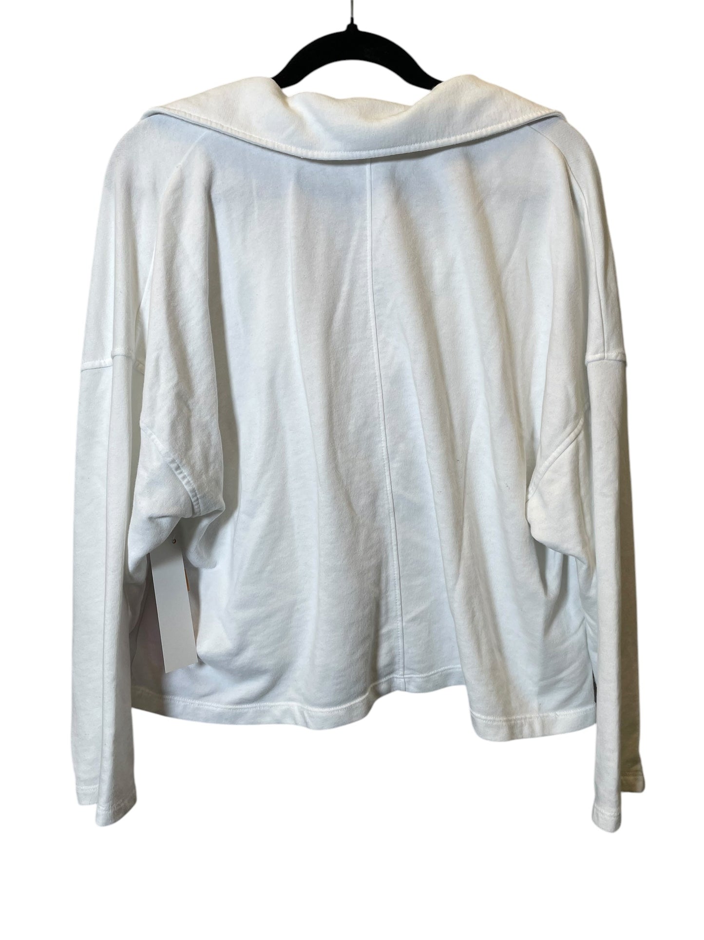 Sweatshirt Collar By Banana Republic In White, Size: Xl