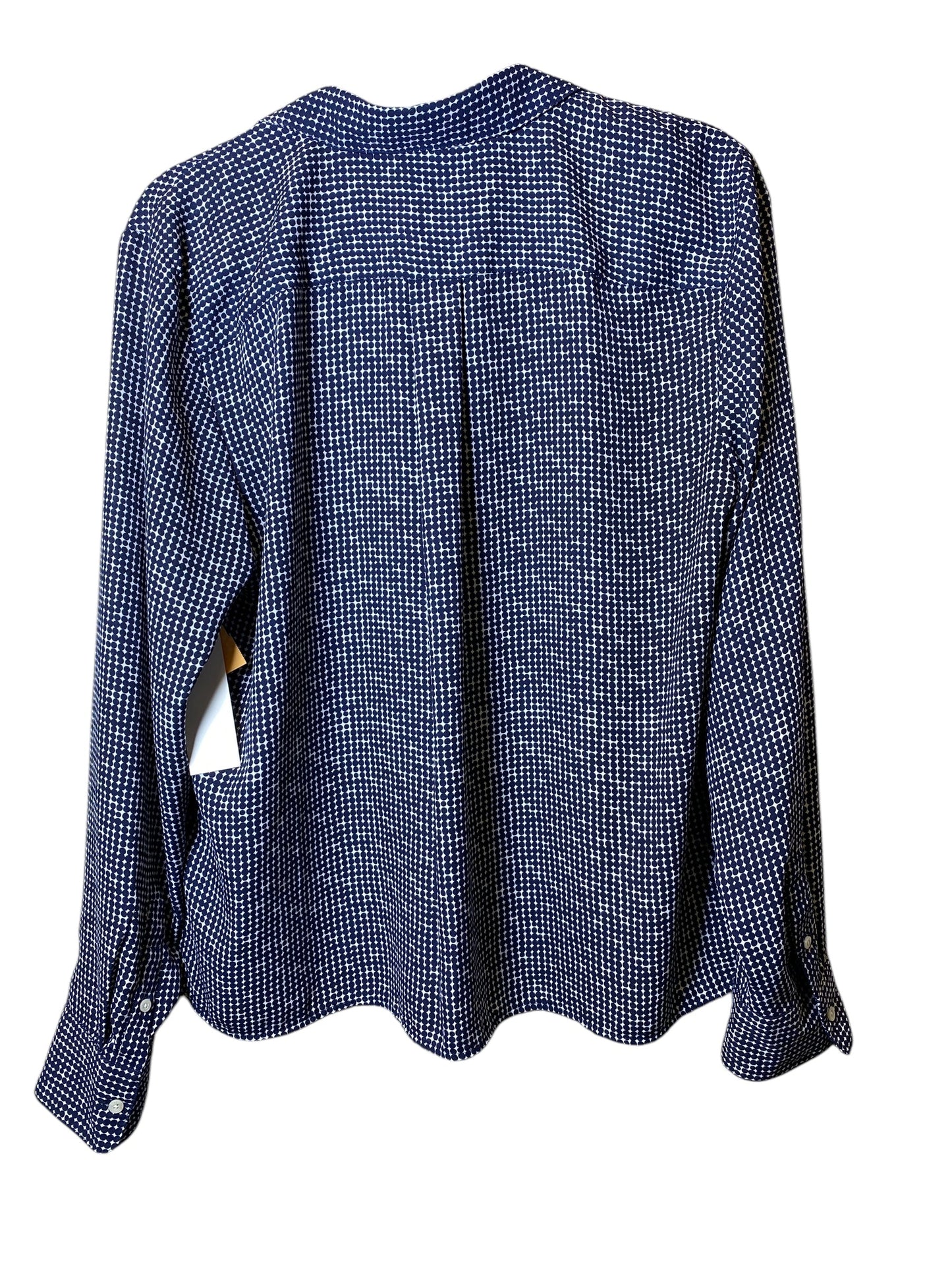 Top Long Sleeve By Chaps In Polkadot Pattern, Size: Xl