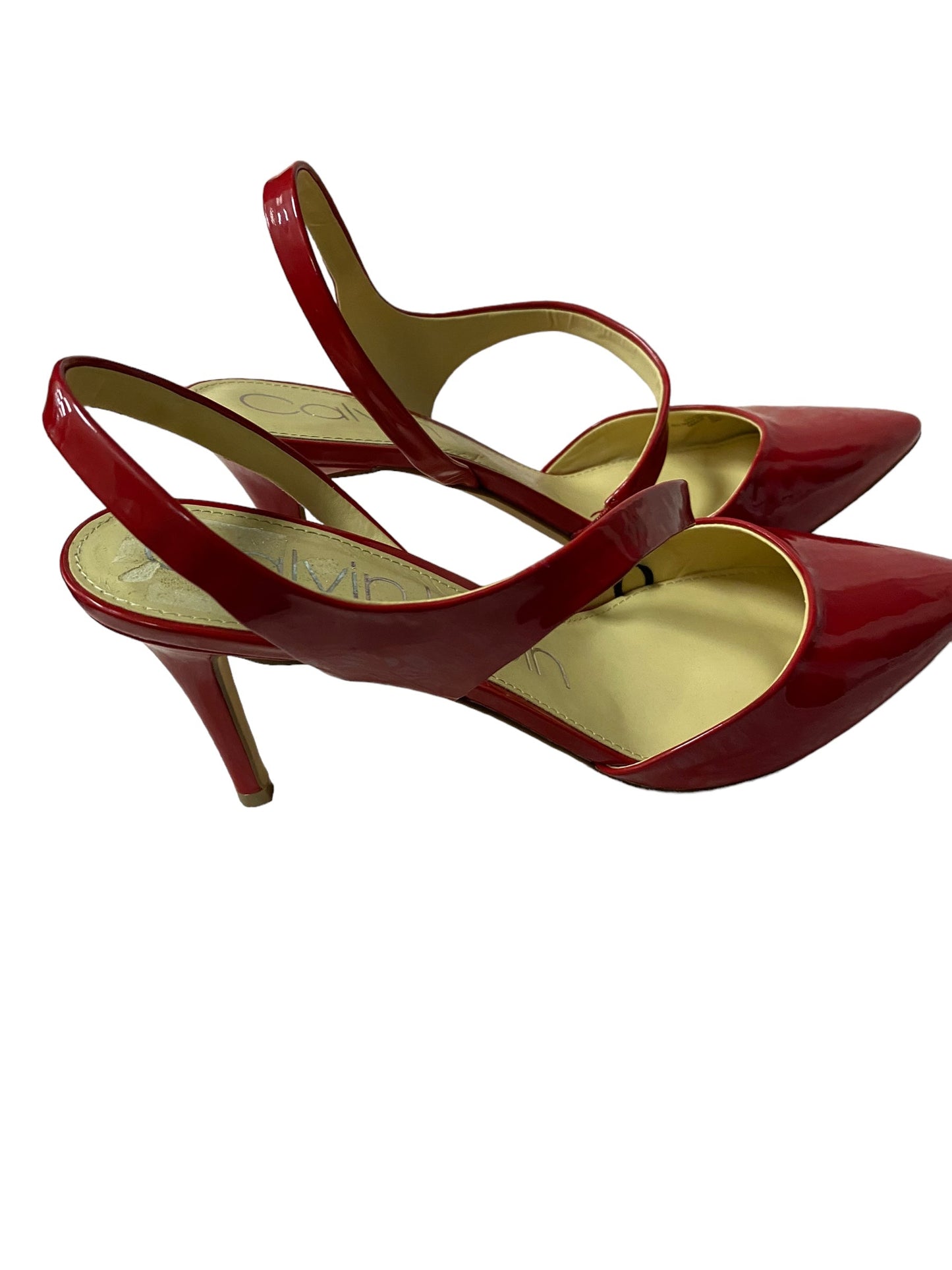 Shoes Heels Kitten By Calvin Klein In Red, Size: 10