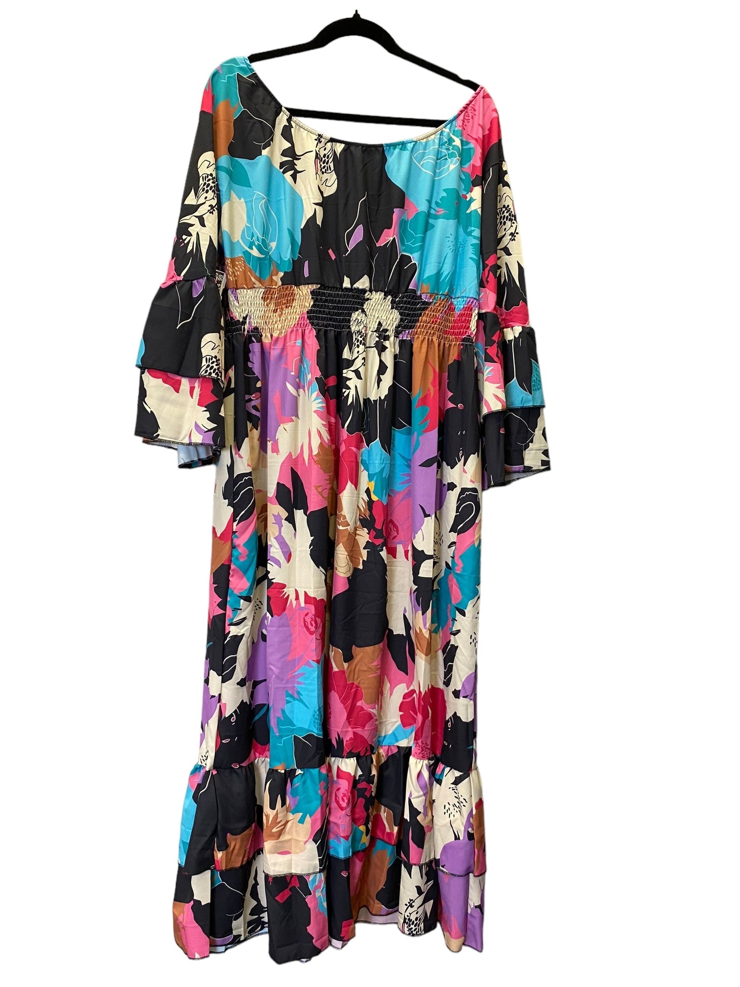 Dress Casual Maxi By Cmc In Multi-colored, Size: 2x