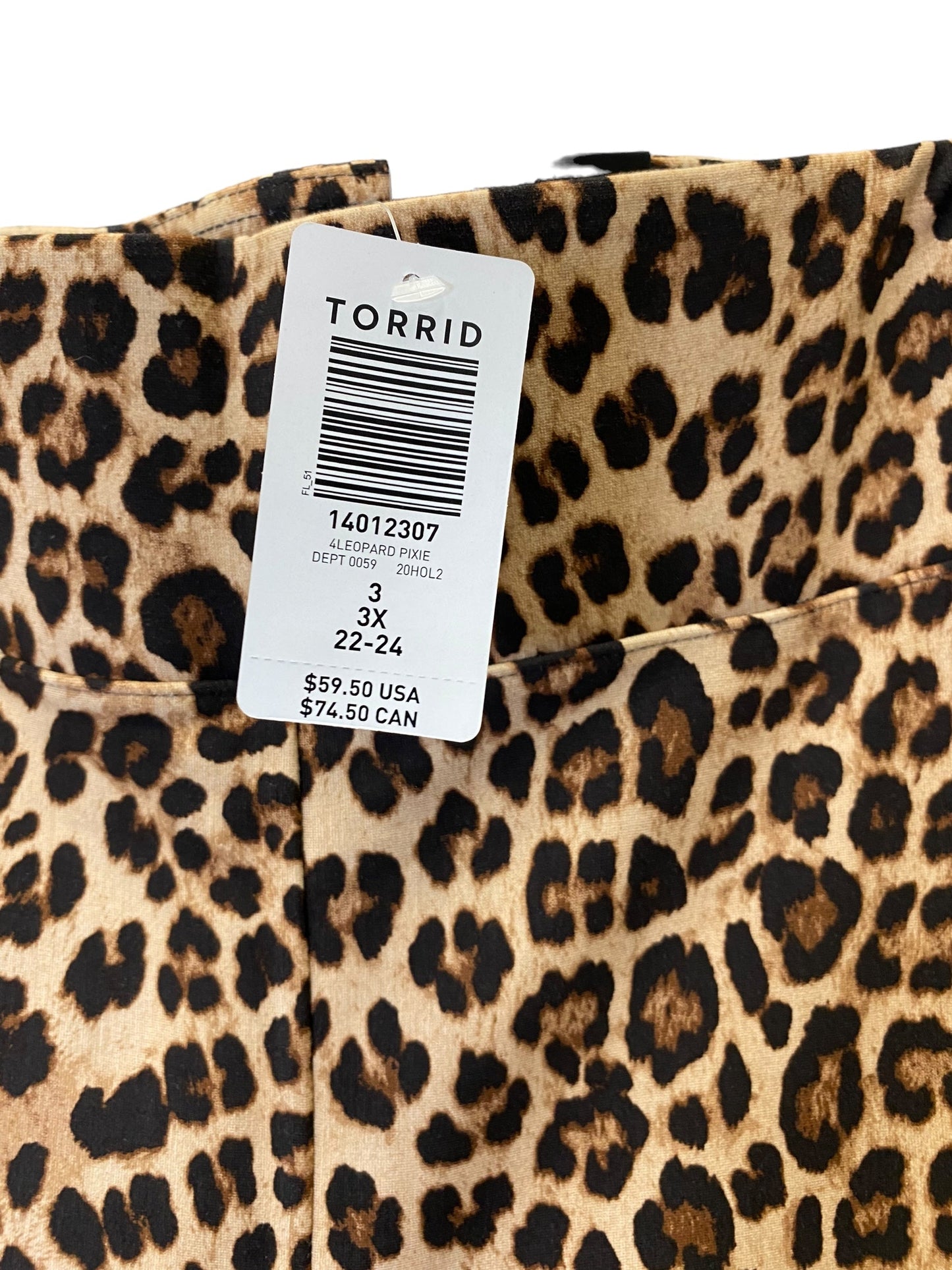 Athletic Leggings By Torrid In Animal Print, Size: 3x