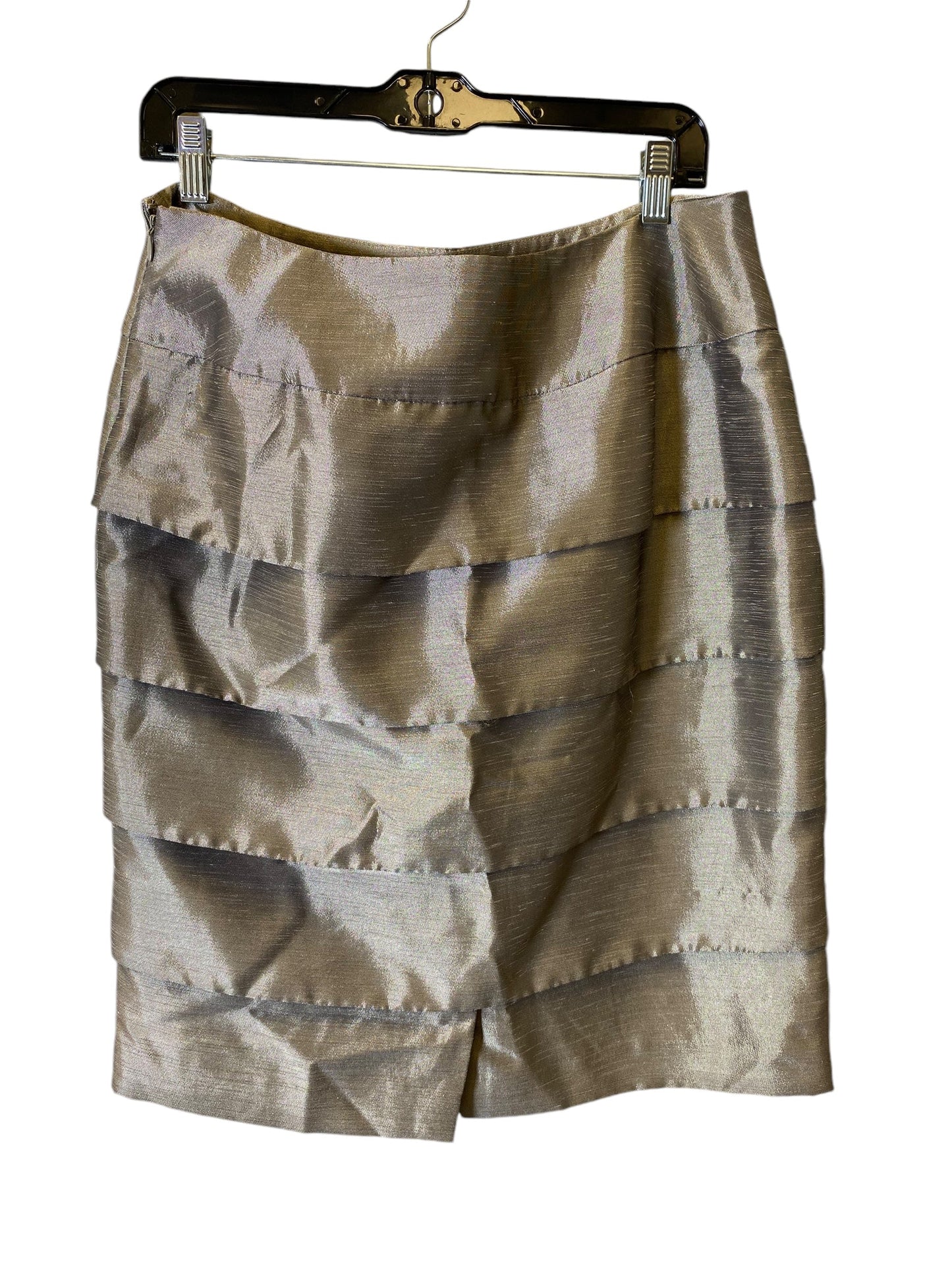 Skirt Midi By Kasper In Silver, Size: 10