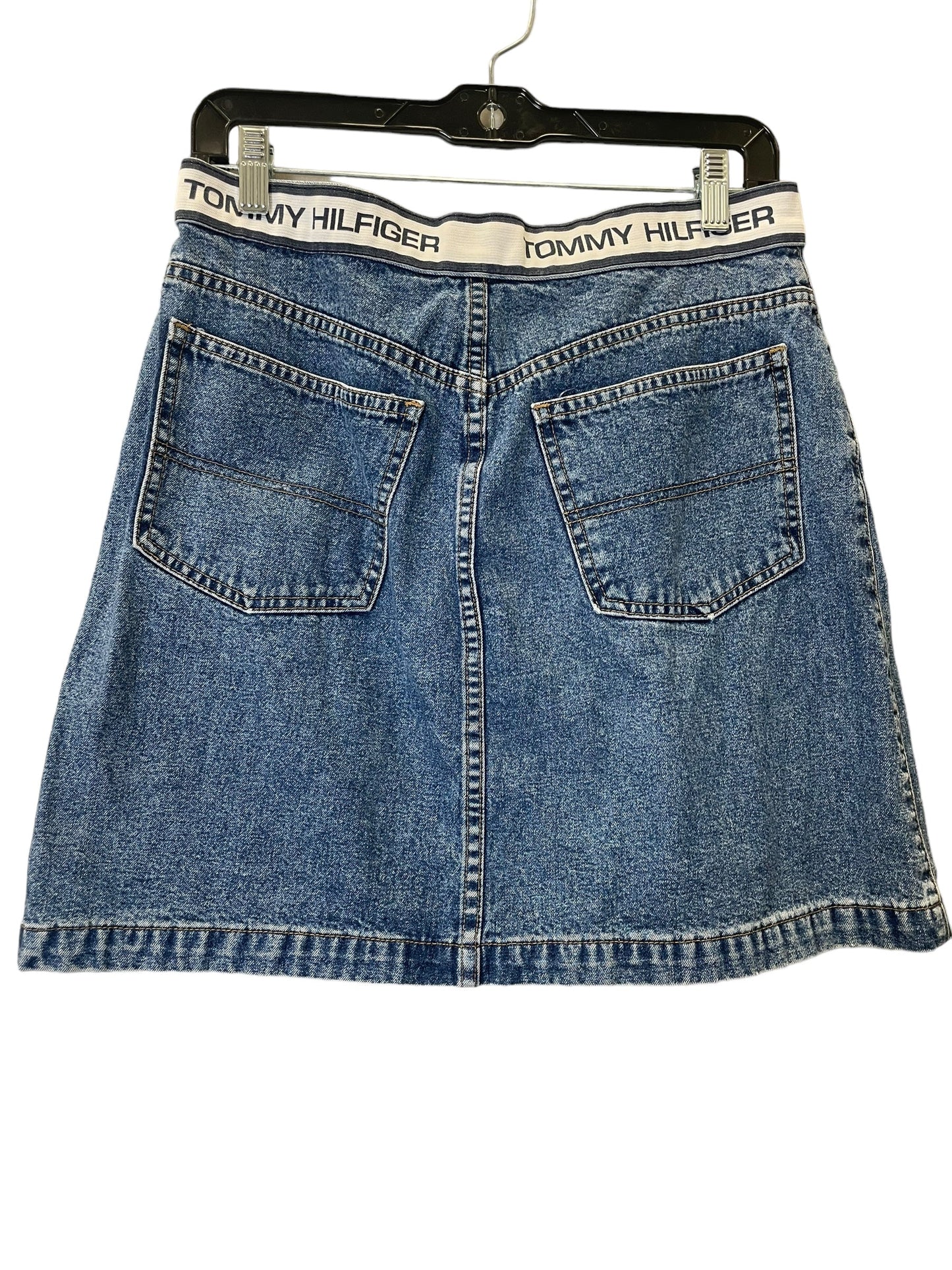 Skirt Mini & Short By Tommy Hilfiger In Blue Denim, Size: 10