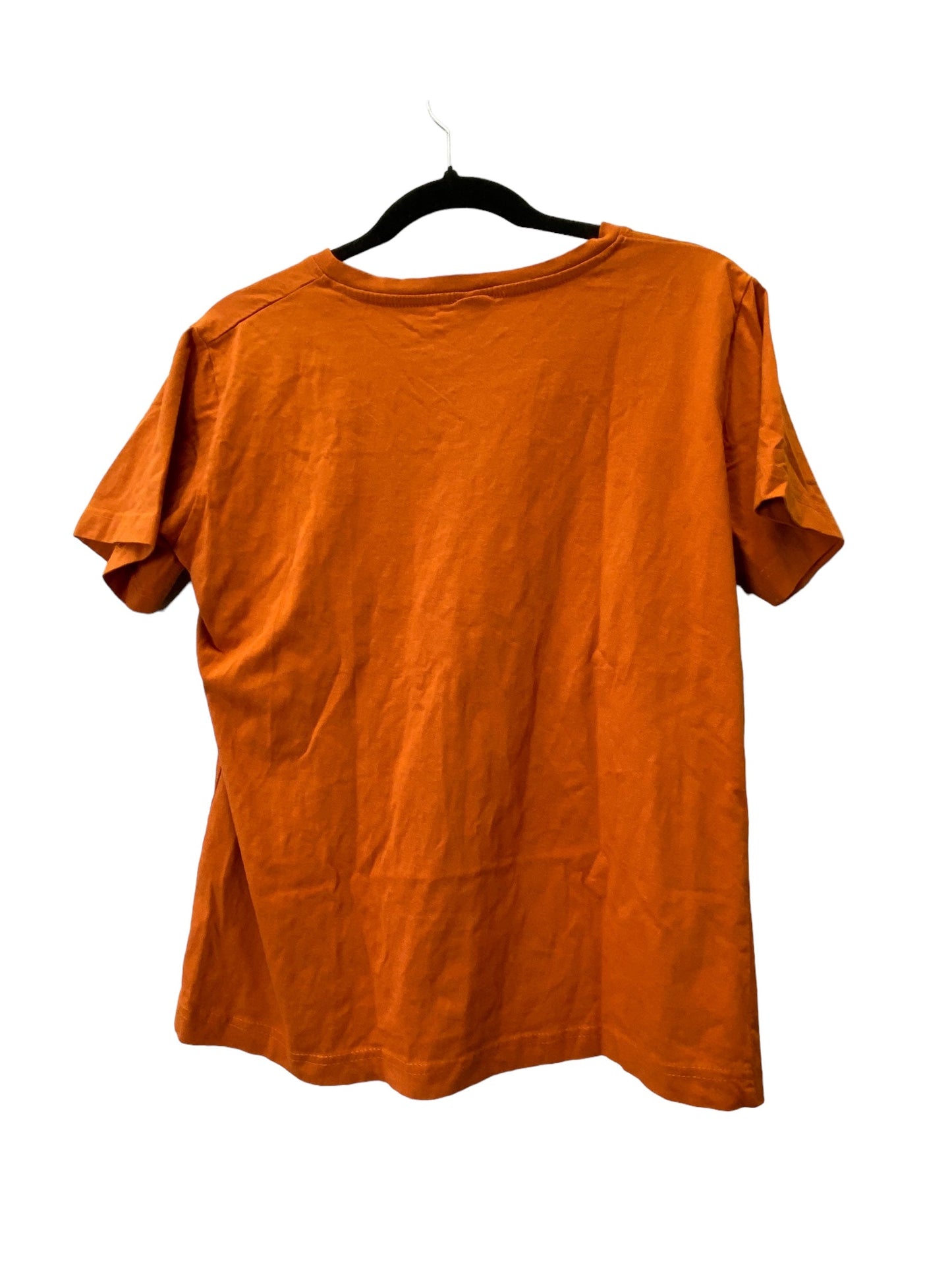 Top Short Sleeve By Cmc In Orange, Size: L