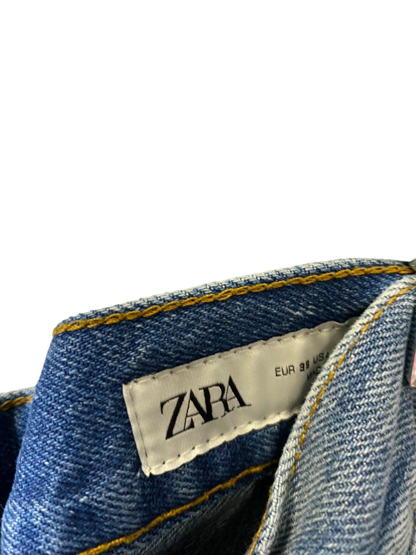 Jeans Straight By Zara In Blue, Size: 6