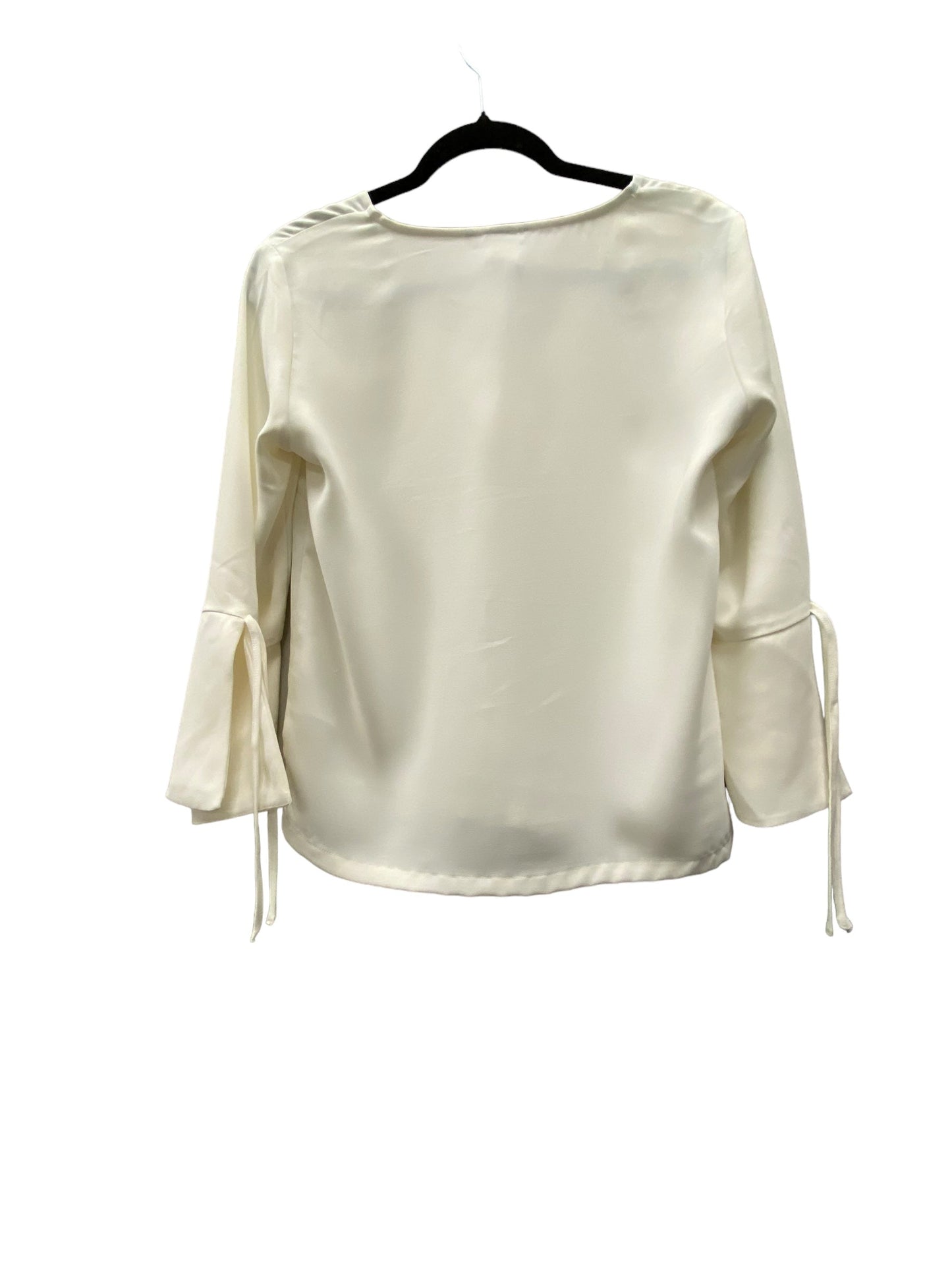 Blouse 3/4 Sleeve By H&m In White, Size: 2