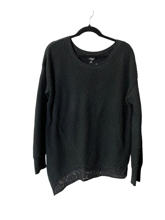 Sweater By Simply Vera In Black, Size: M