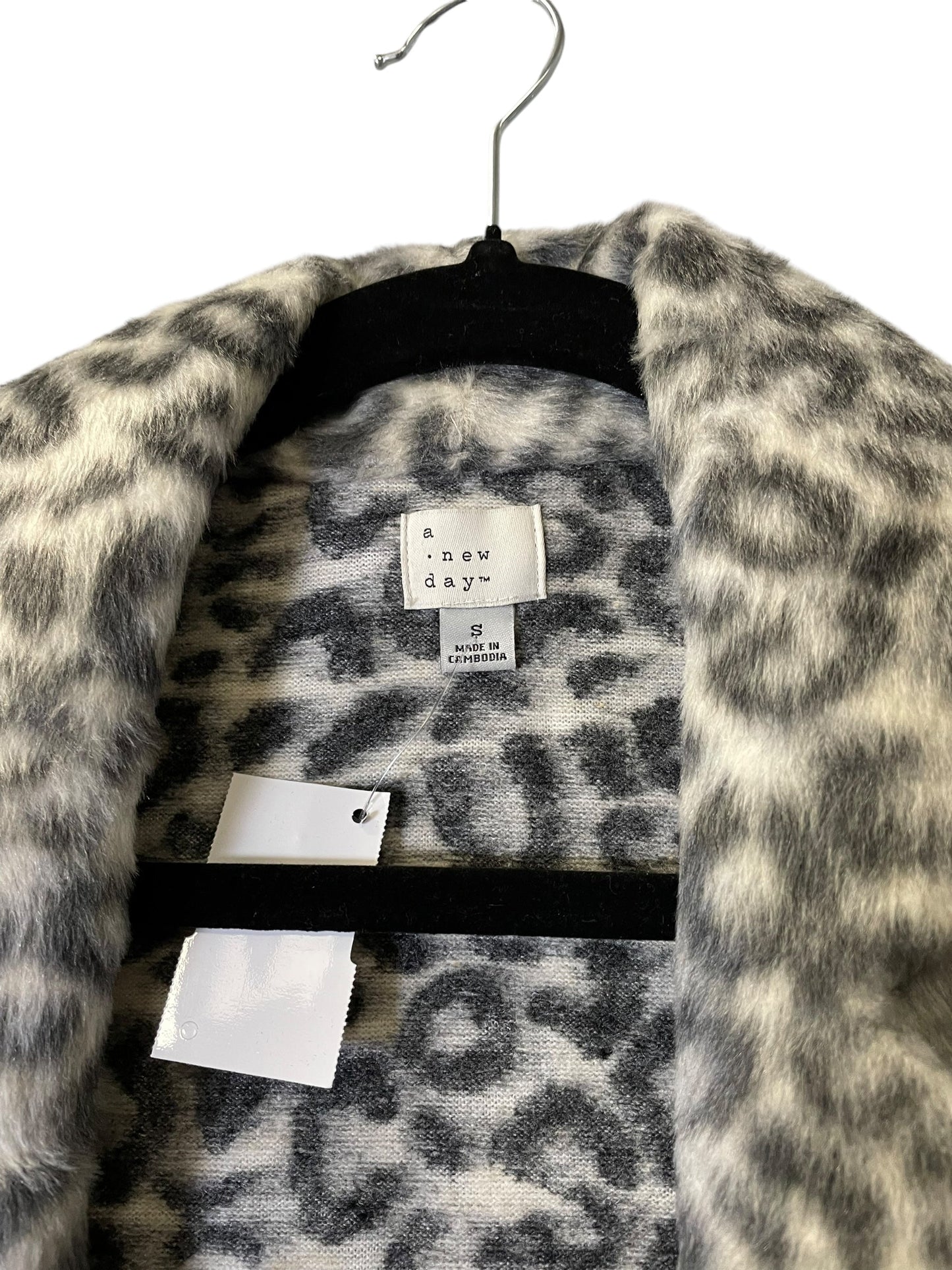 Jacket Faux Fur & Sherpa By A New Day In Animal Print, Size: S