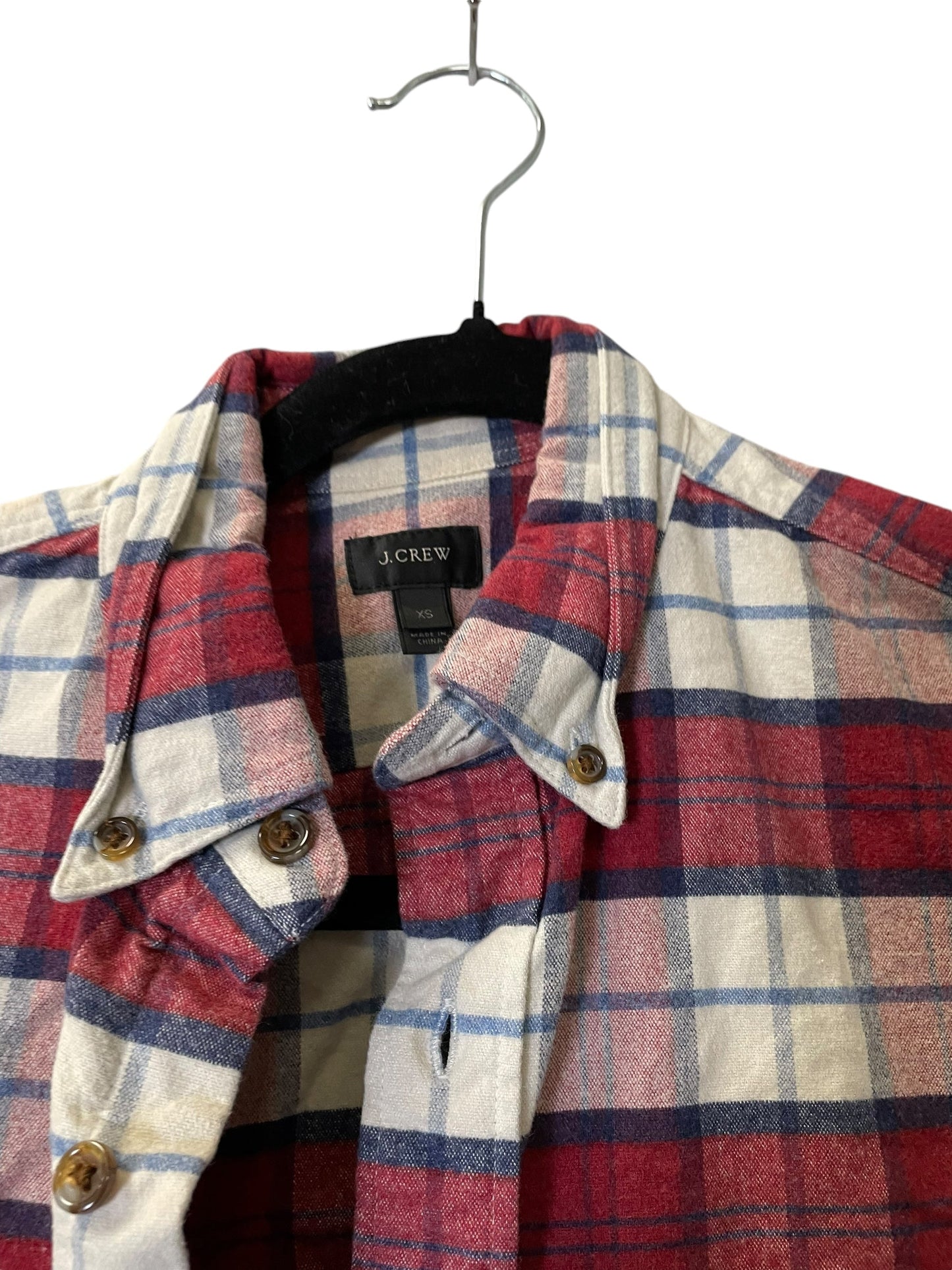 Jacket Shirt By J. Crew In Plaid Pattern, Size: Xs