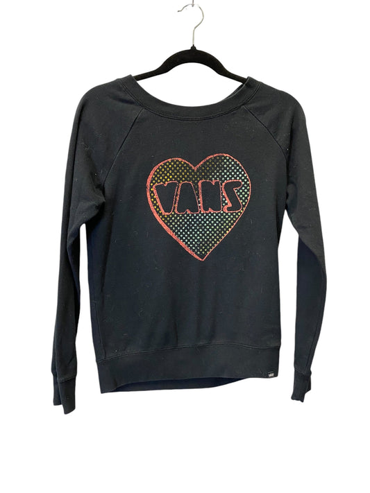 Sweatshirt Crewneck By Vans In Black, Size: S