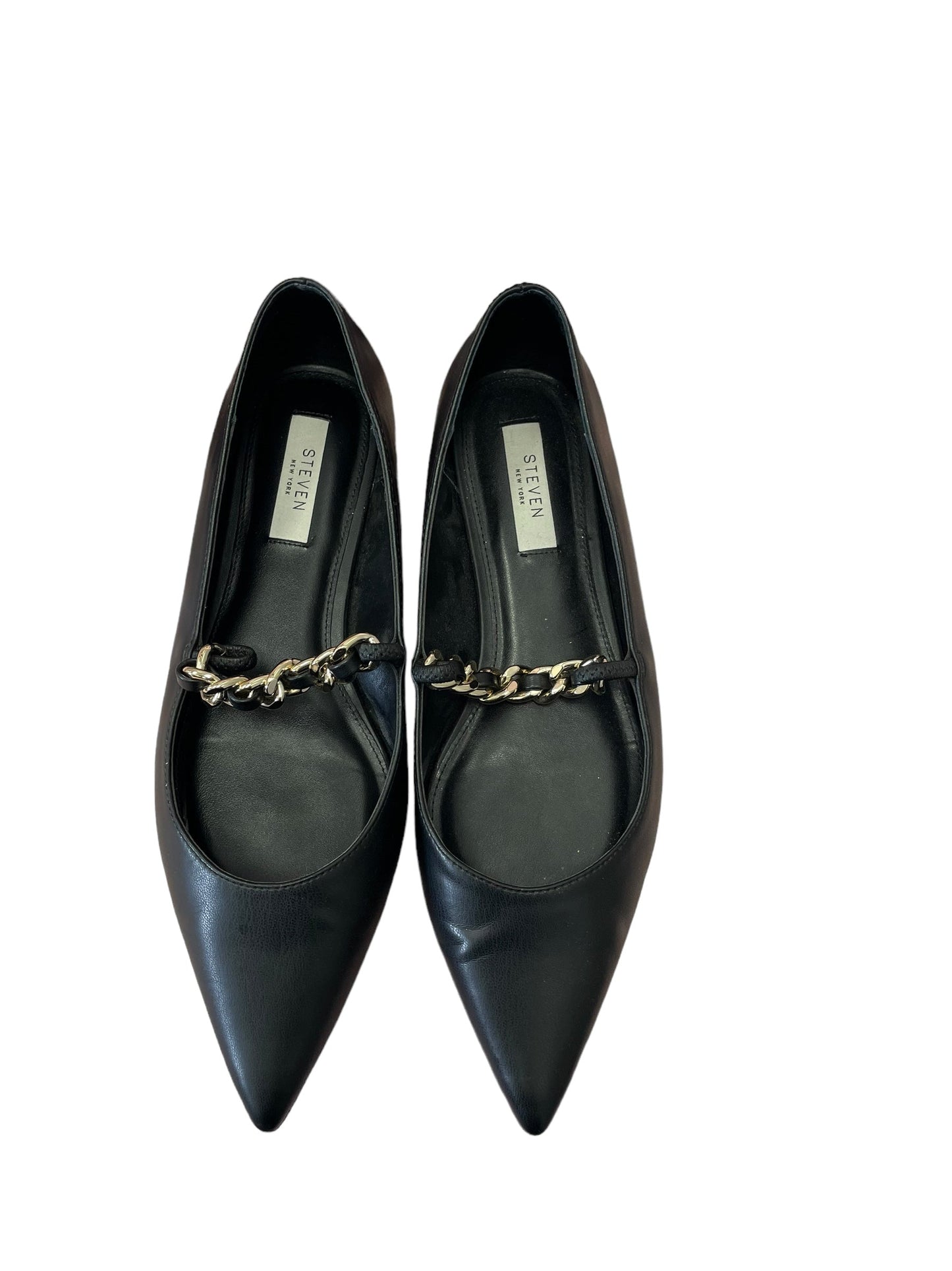 Black & Gold Shoes Flats Cmc, Size 11