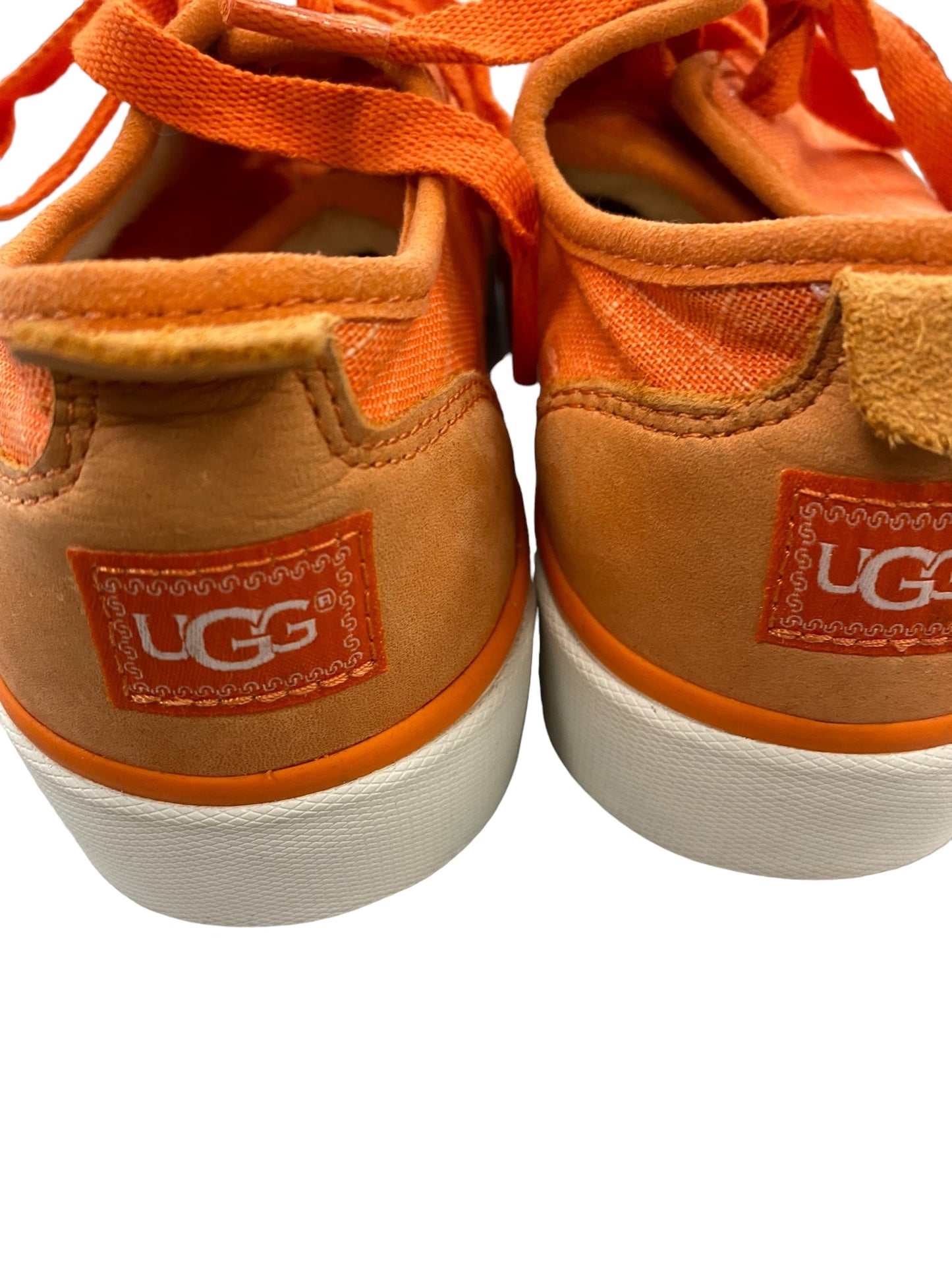 Shoes Sneakers By Ugg In Orange, Size: 8.5