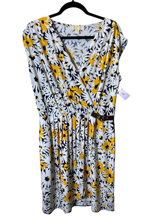 Dress Work By Michael Kors In Floral Print, Size: 10