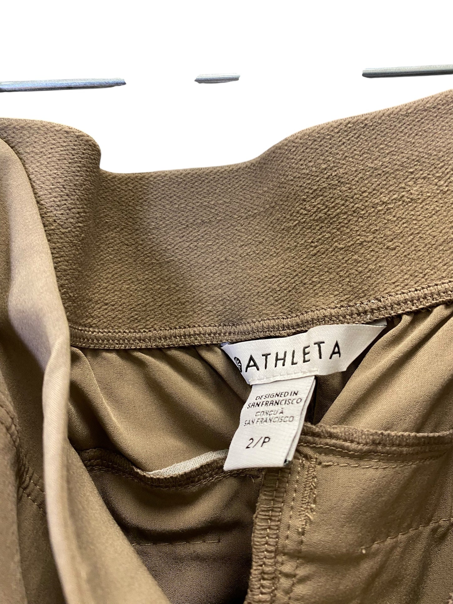 Athletic Pants By Athleta In Brown, Size: Petite   Xs