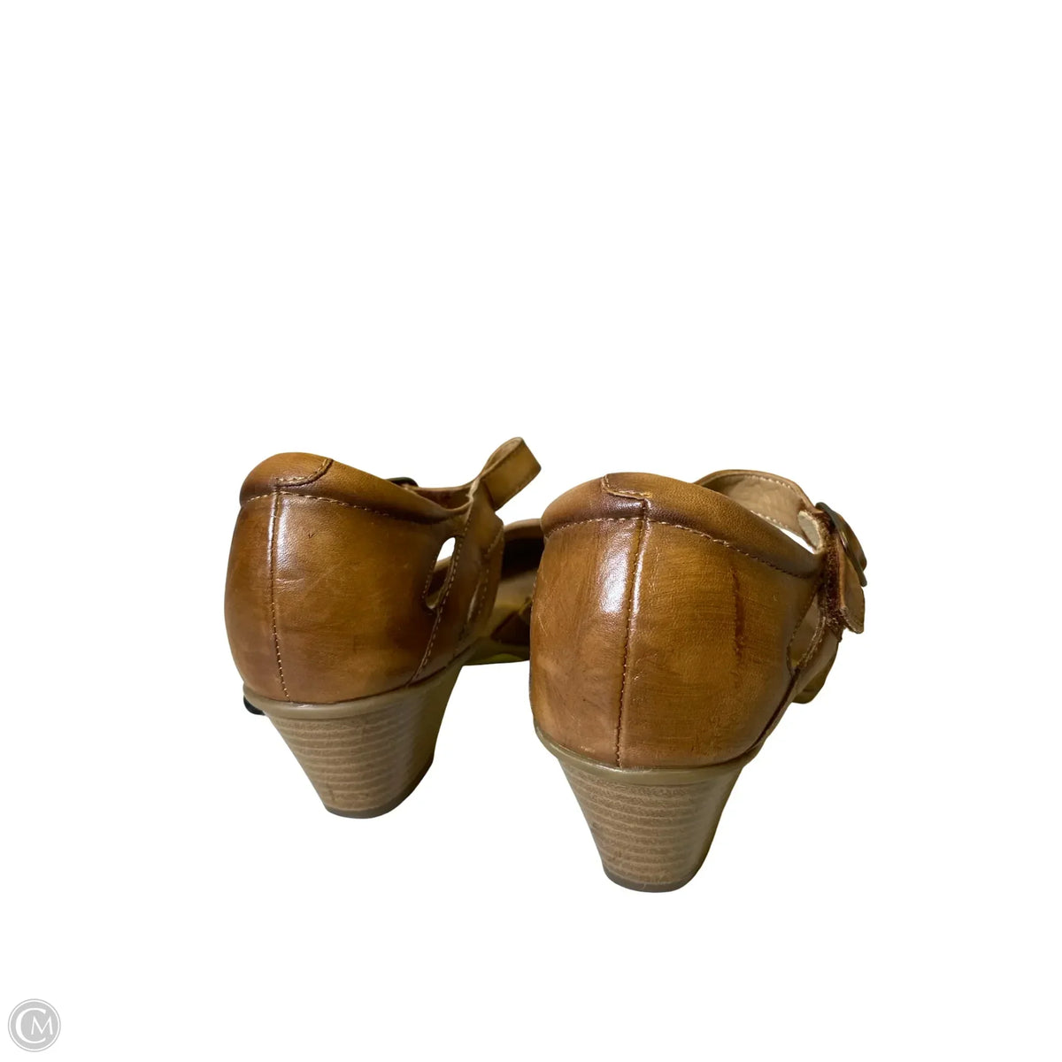 Shoes Heels Block By Earth In Brown, Size: 8