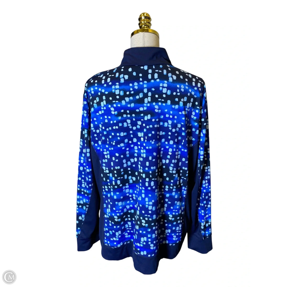 Athletic Jacket By Zenergy By Chicos In Blue, Size: Xl