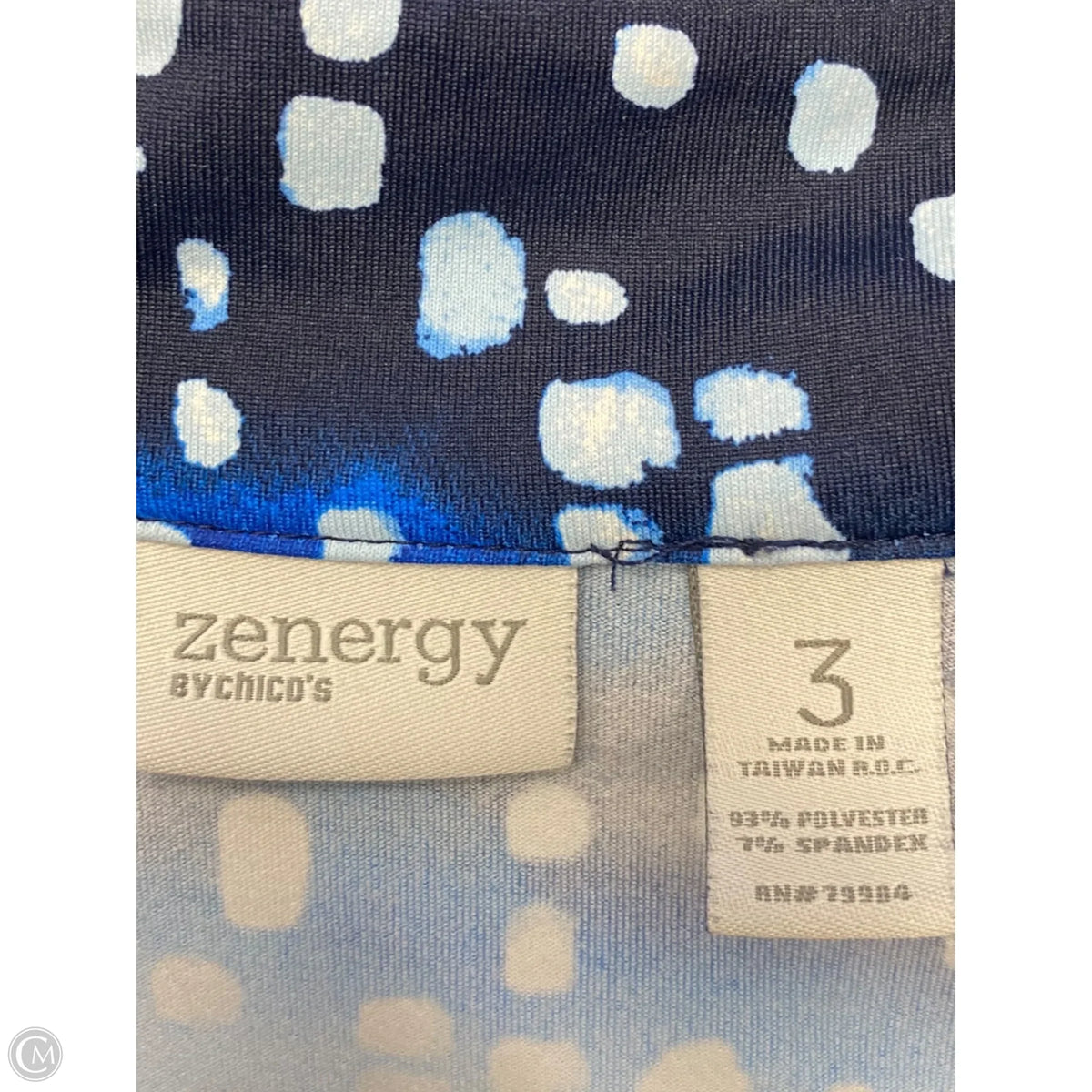 Athletic Jacket By Zenergy By Chicos In Blue, Size: Xl