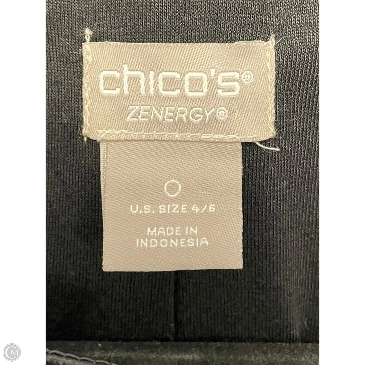 Jacket Puffer & Quilted By Chicos In Polkadot Pattern, Size: S
