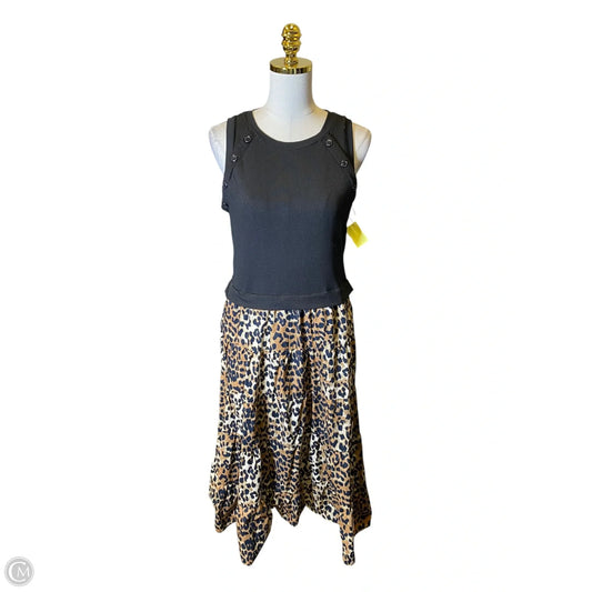 Dress Casual Maxi By Nicole Miller In Animal Print, Size: L
