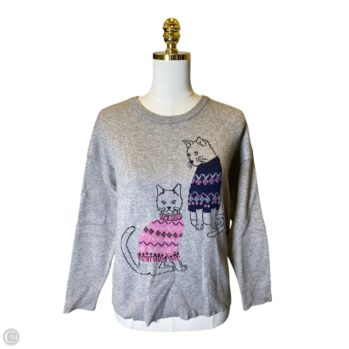 Sweater By Belldini In Grey, Size: M