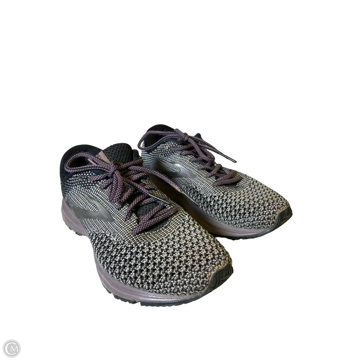 Shoes Athletic By Brooks In Grey & Purple, Size: 6.5