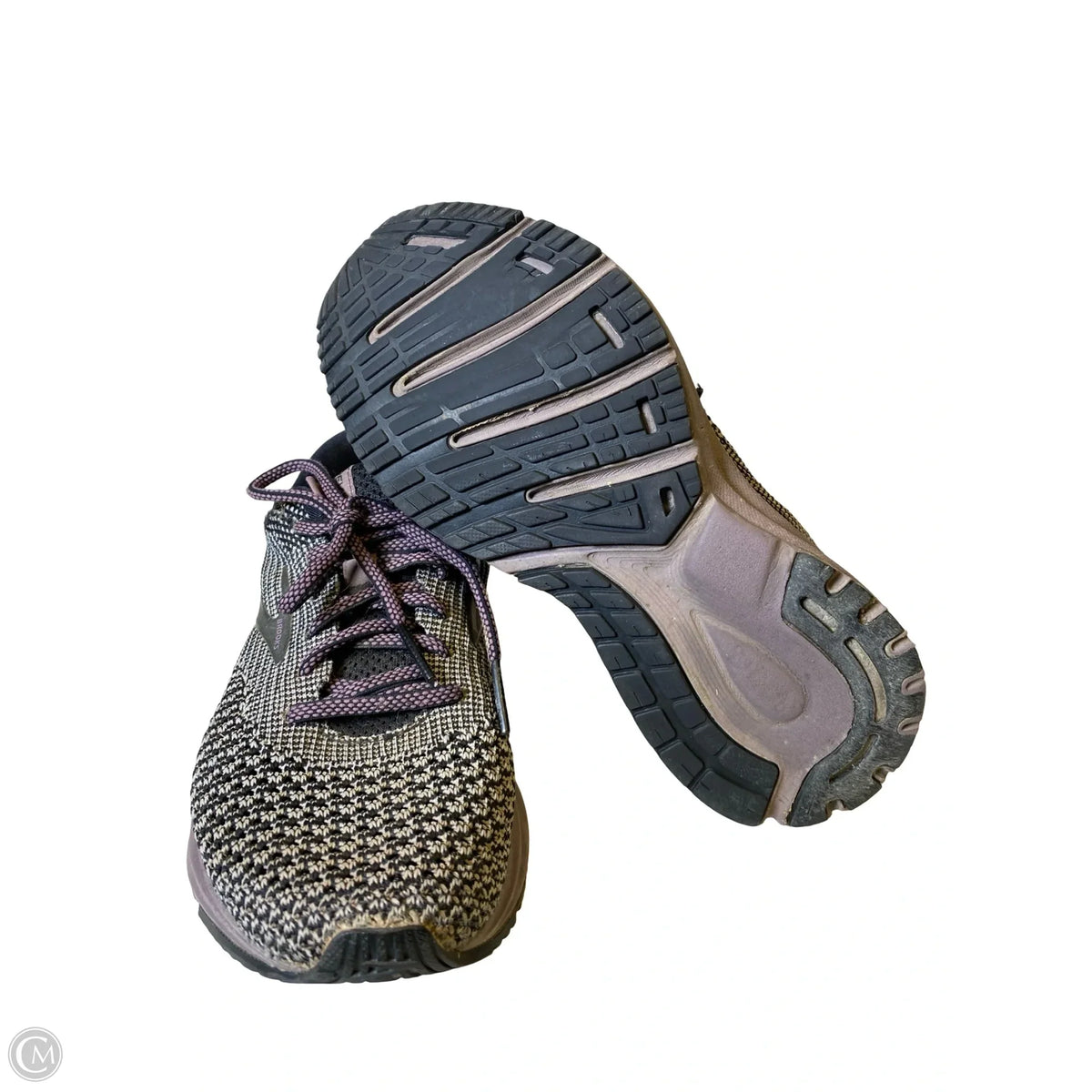 Shoes Athletic By Brooks In Grey & Purple, Size: 6.5