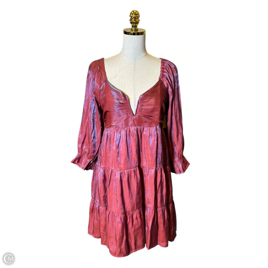 Dress Casual Midi By Entro In Red, Size: L