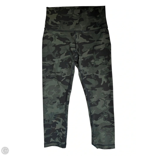 Athletic Leggings Capris By Lululemon In Camouflage Print, Size: 6