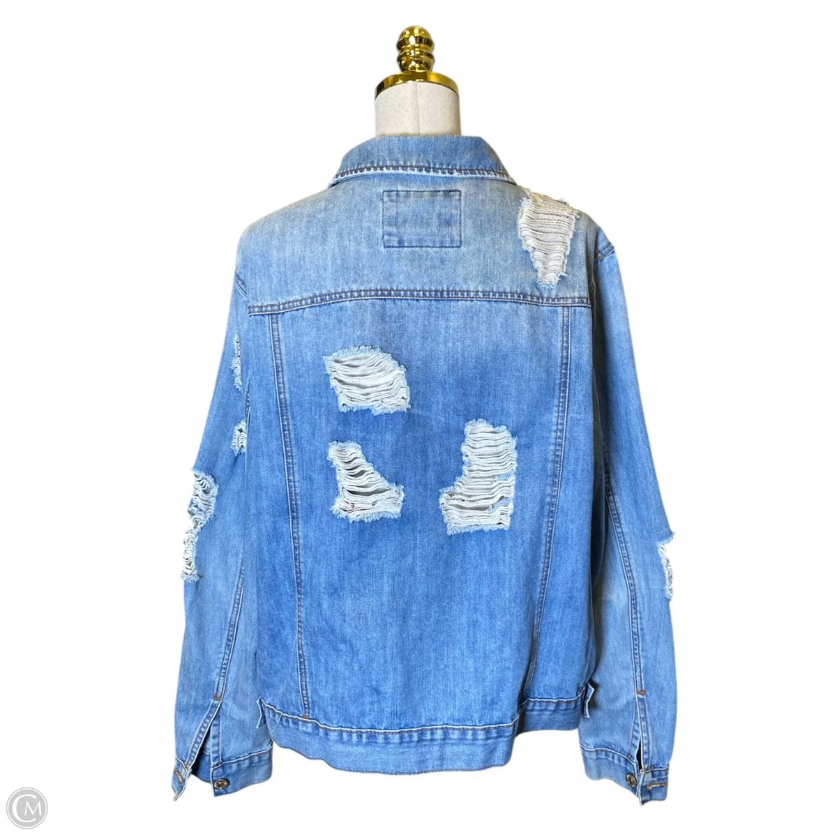 Jacket Denim By Forever 21 In Blue Denim, Size: 3x