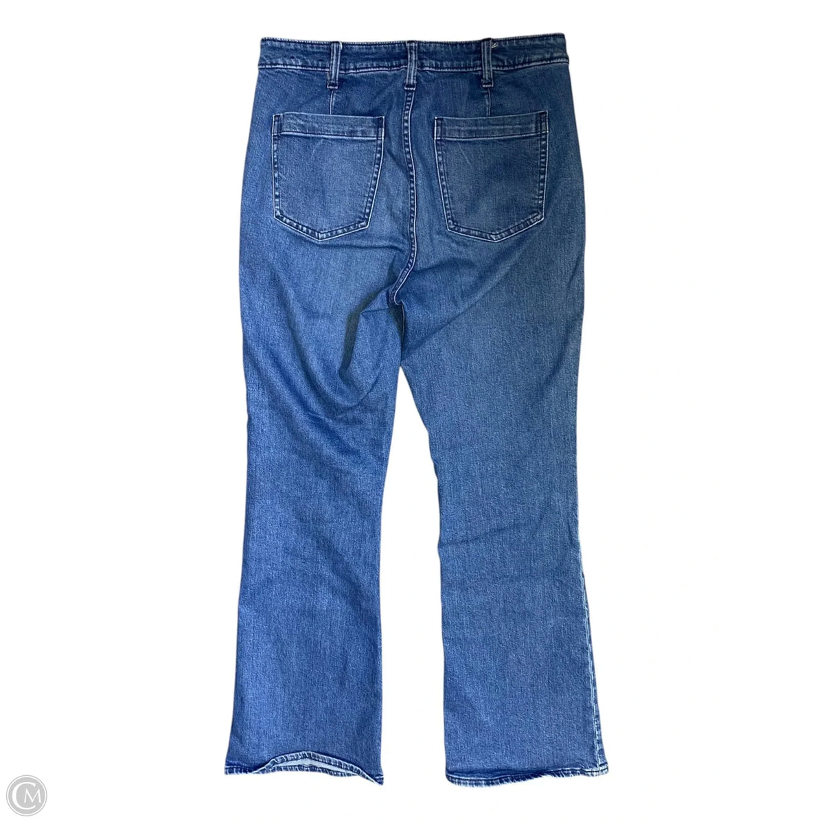 Jeans Flared By Gap In Blue Denim, Size: 10