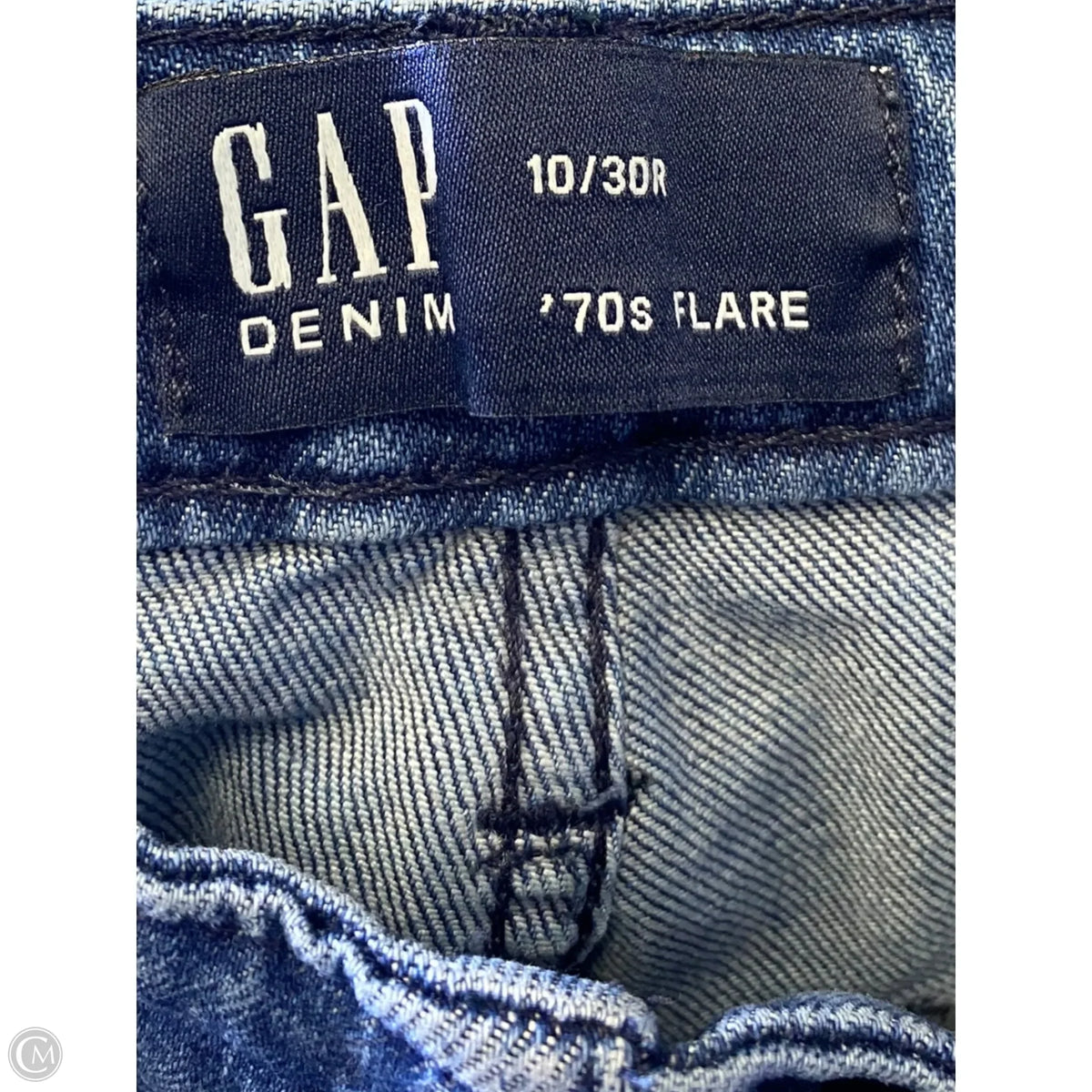 Jeans Flared By Gap In Blue Denim, Size: 10