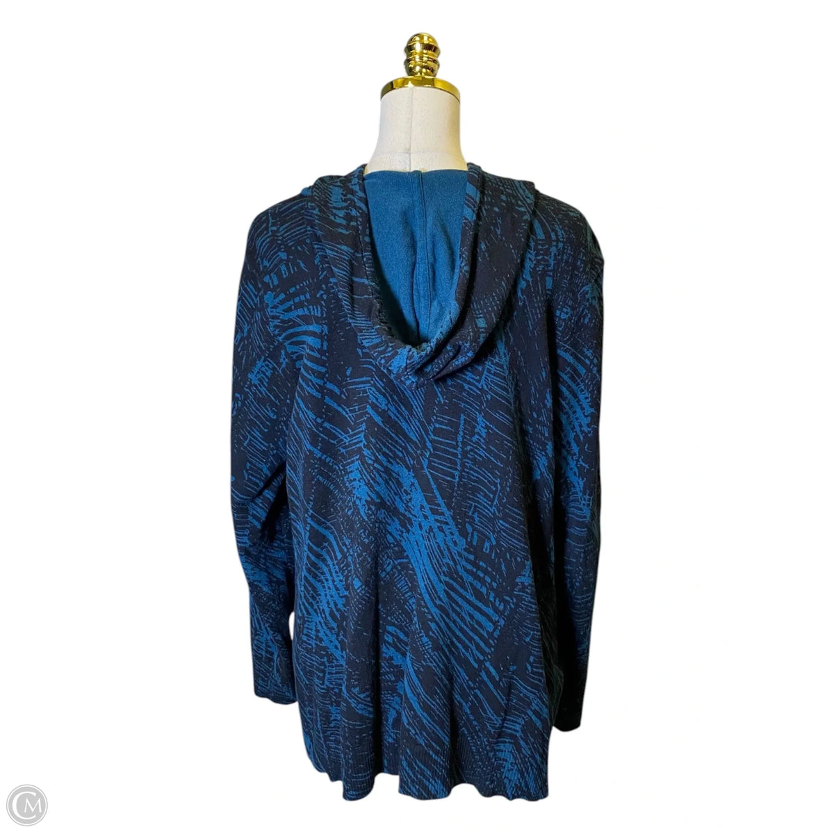 Sweater By Chicos In Teal, Size: L