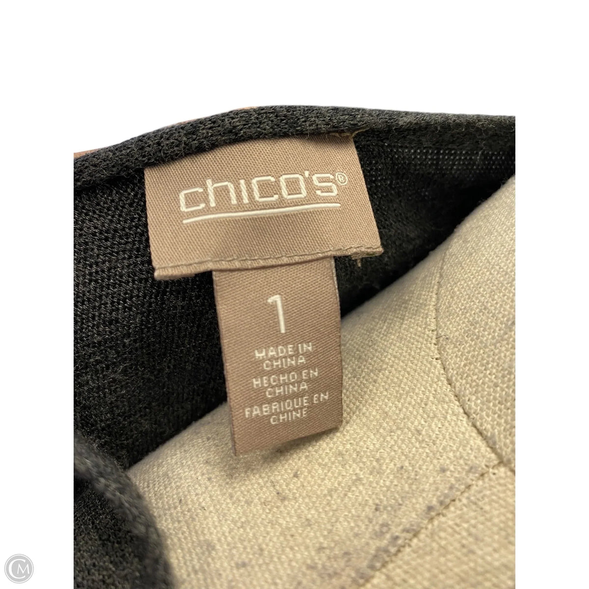 Sweater By Chicos In Grey, Size: M