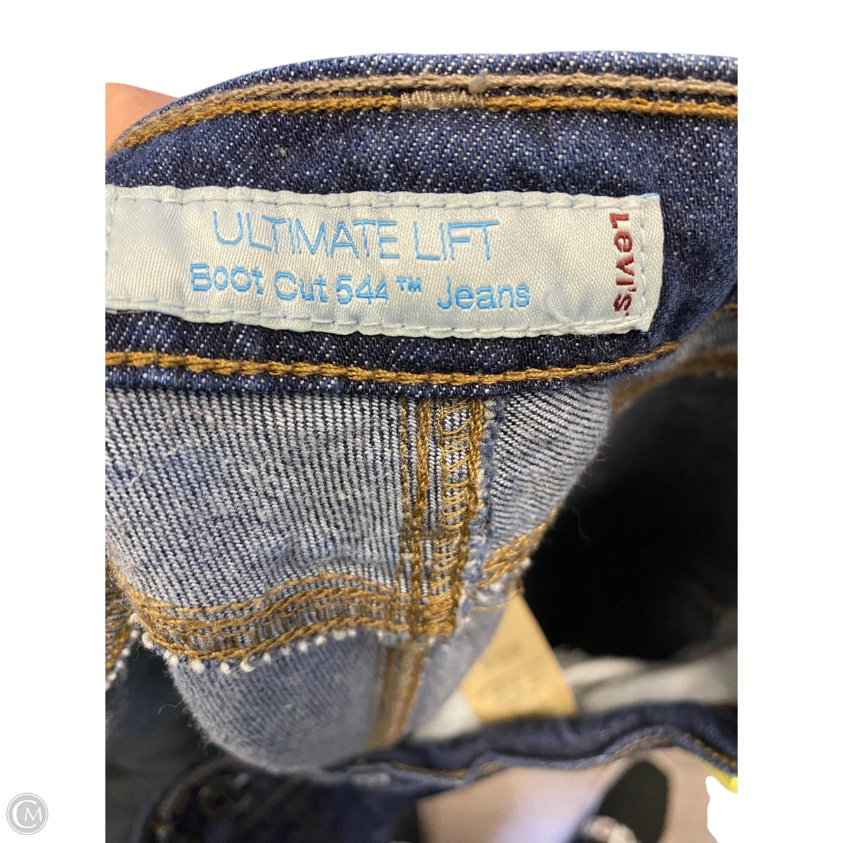 Jeans Boot Cut By Levis In Blue Denim, Size: 14