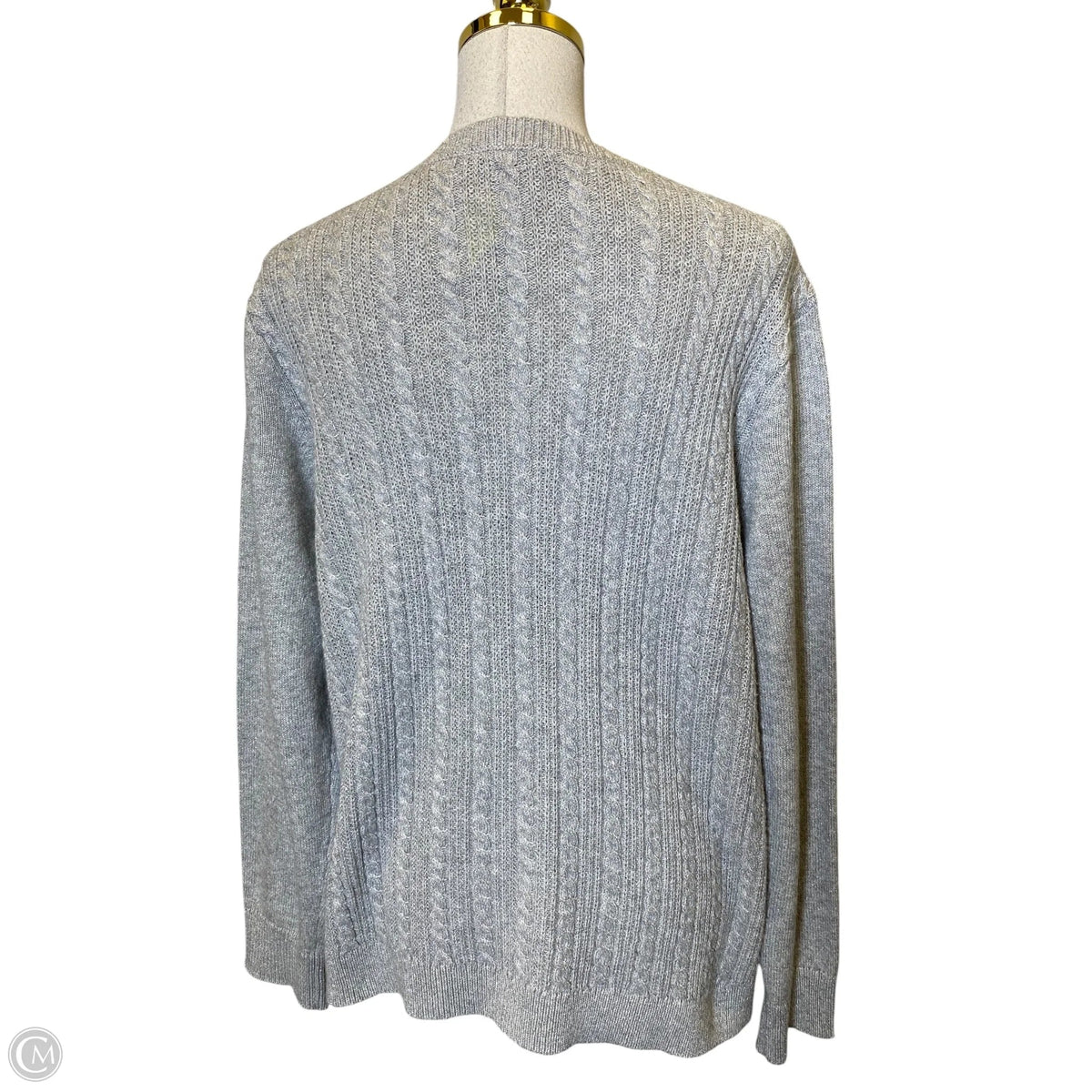Sweater By Talbots In Grey, Size: Xl