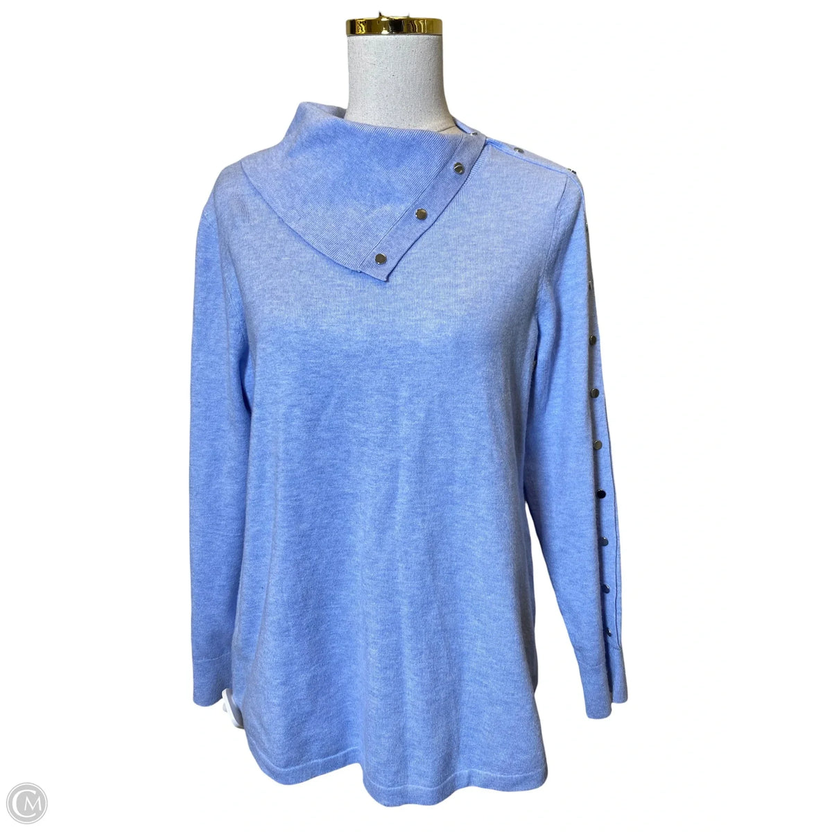Sweater By Chicos In Blue, Size: M
