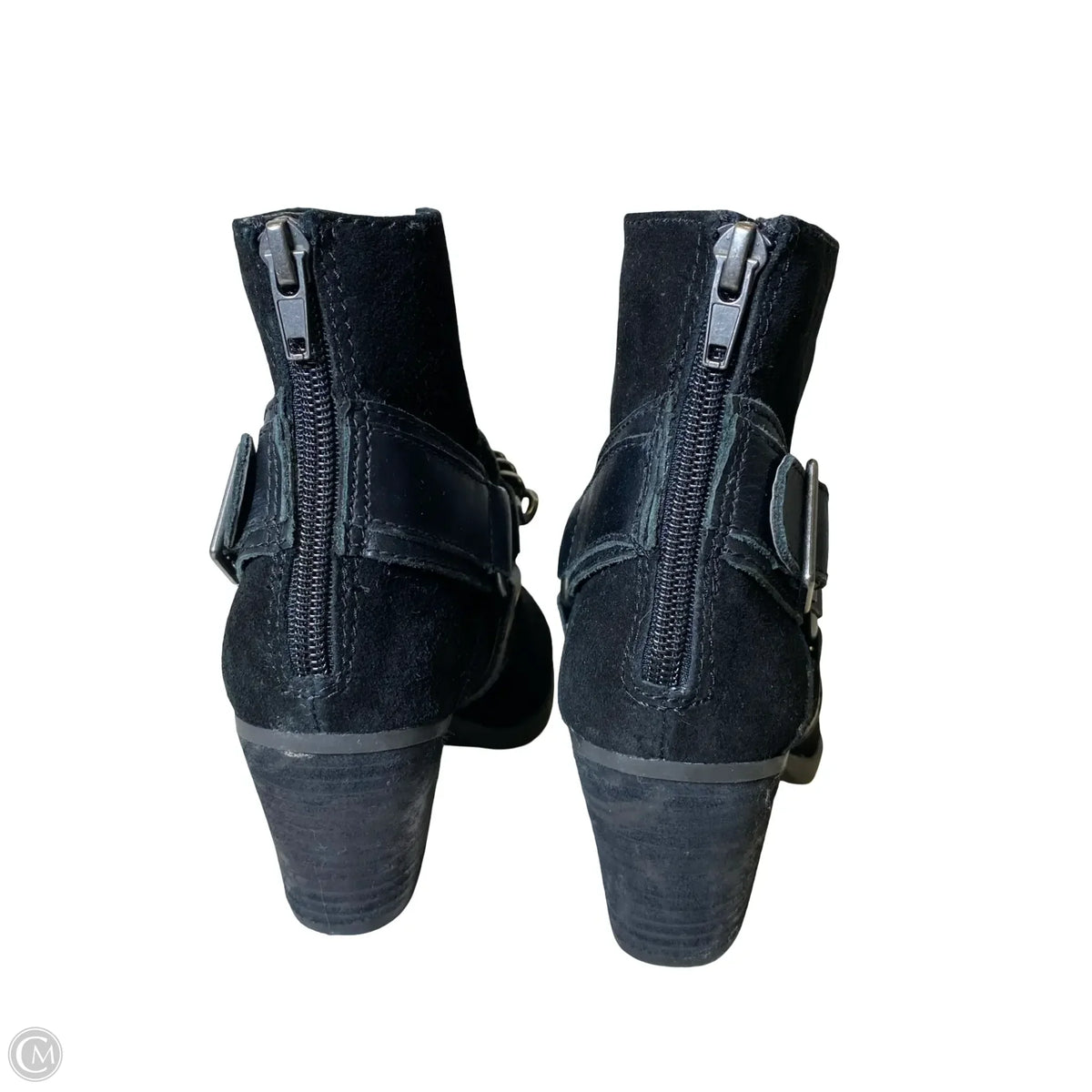 Boots Ankle Heels By Reba In Black, Size: 5.5
