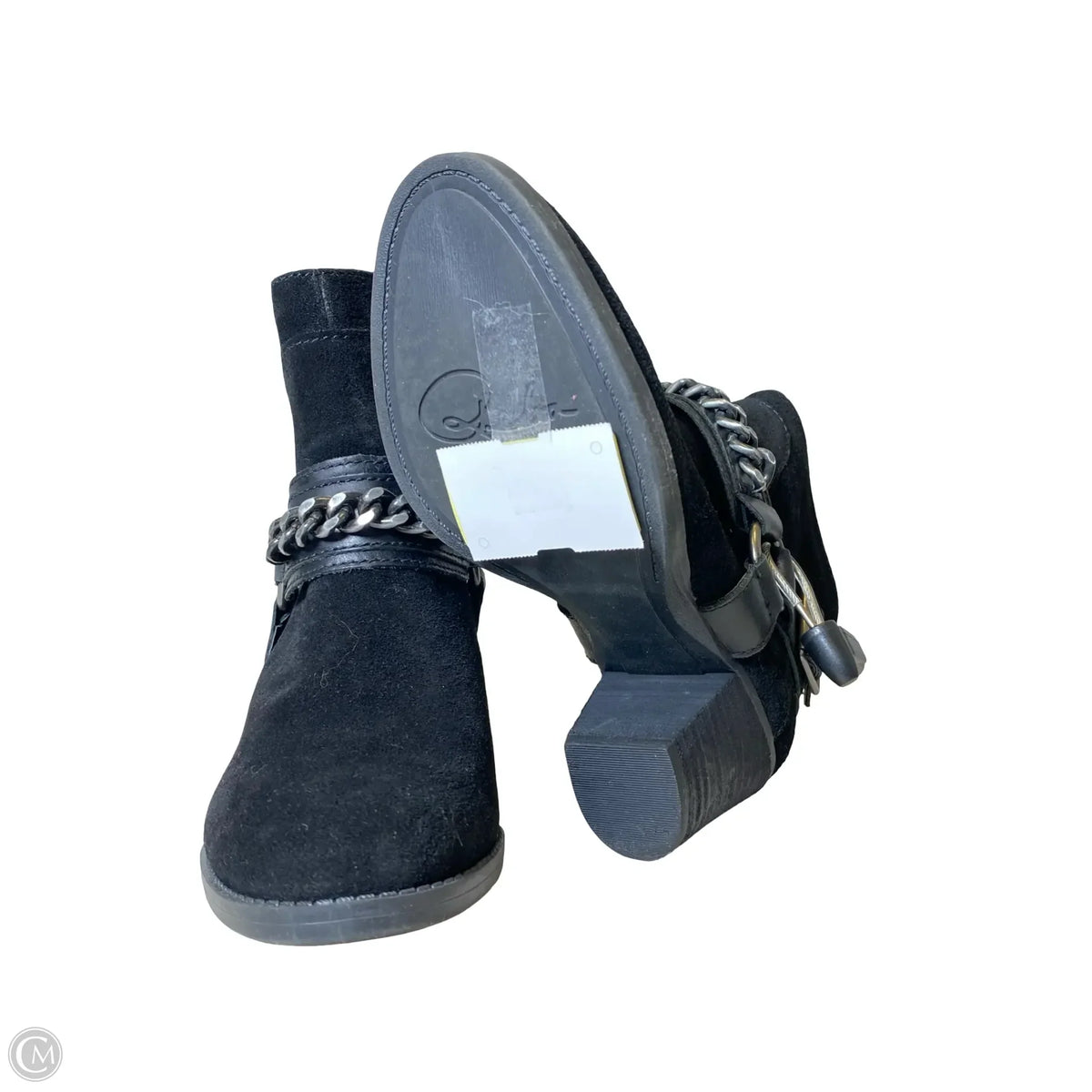 Boots Ankle Heels By Reba In Black, Size: 5.5