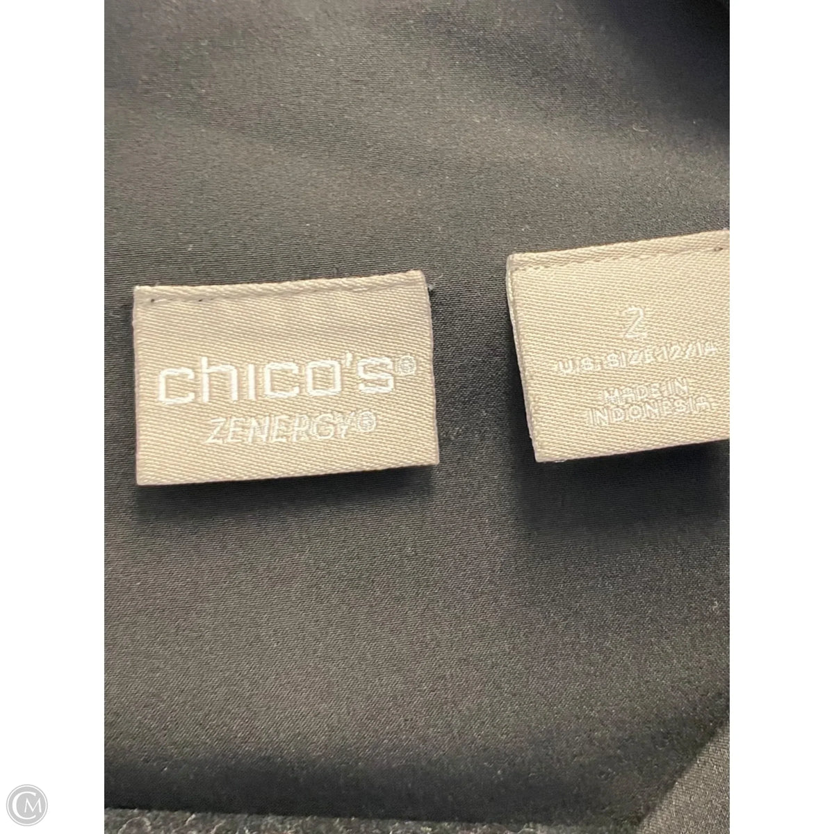 Athletic Jacket By Chicos In Black, Size: L