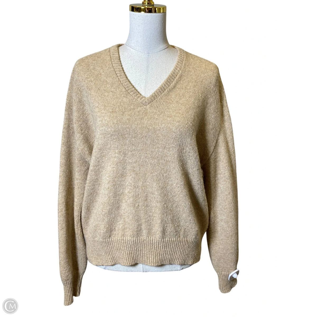 Sweater By Clothes Mentor In Beige, Size: L