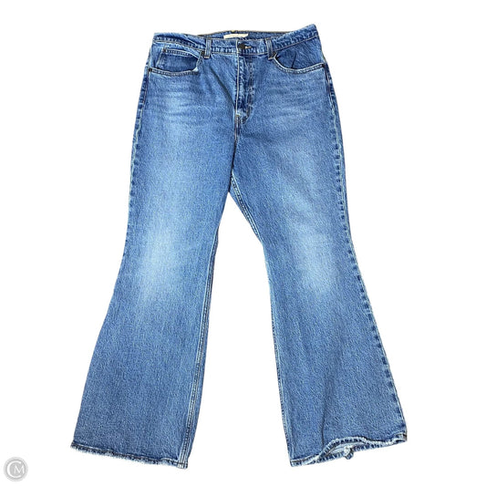 Jeans Flared By Levis In Blue Denim, Size: 16
