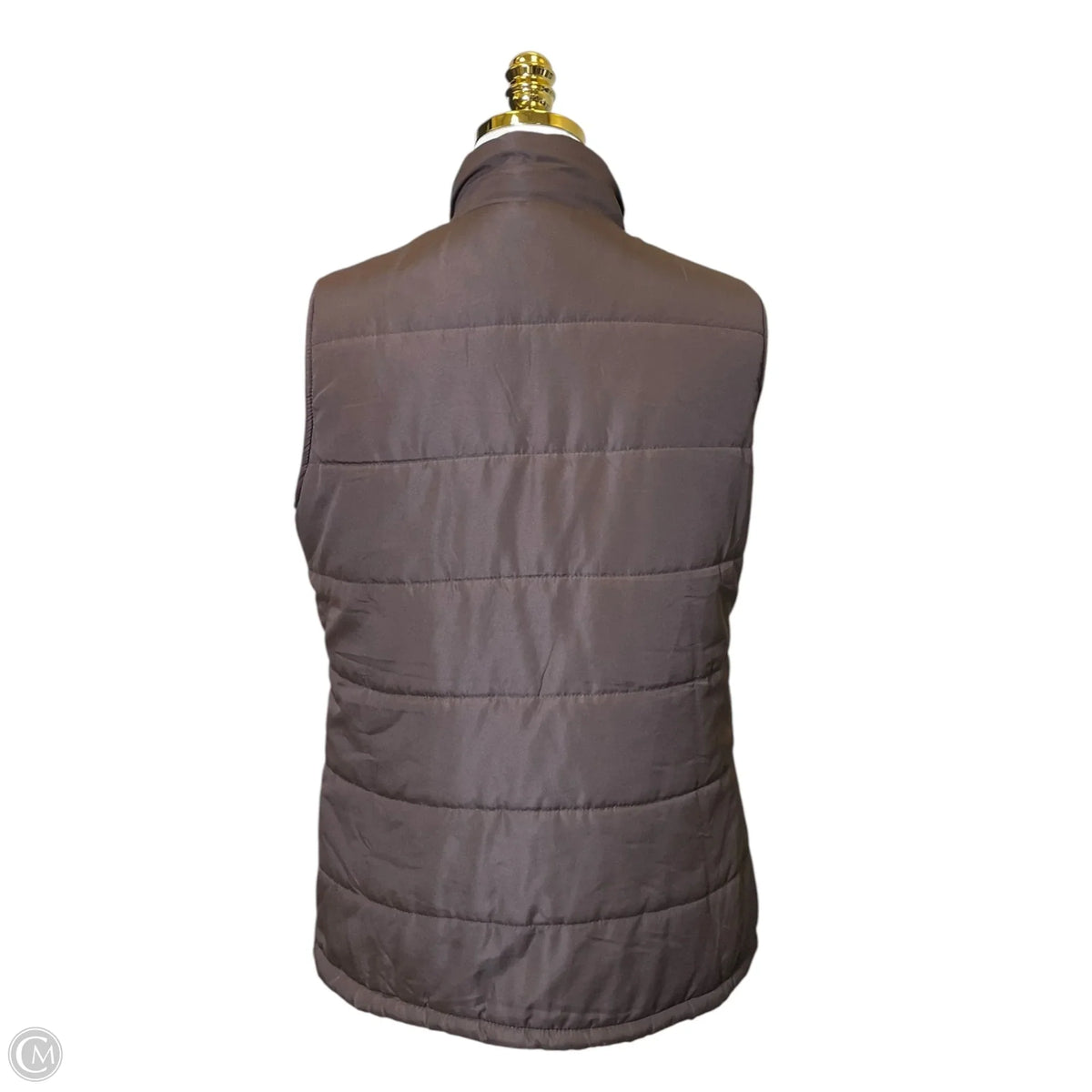 Vest Puffer & Quilted By Clothes Mentor In Brown, Size: M