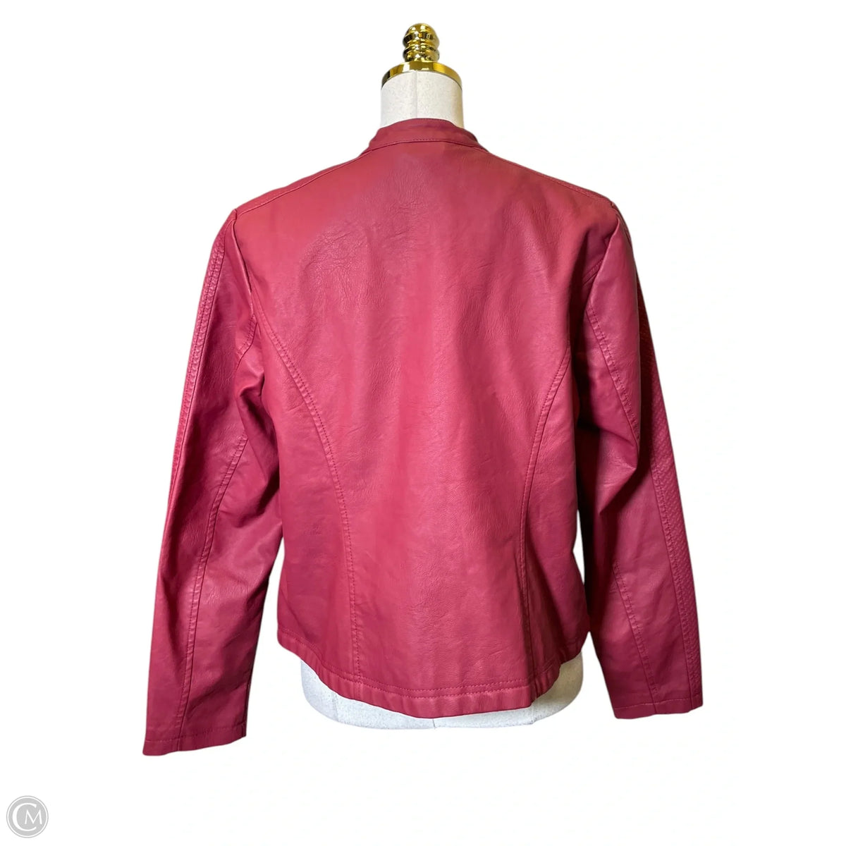 Jacket Leather By Baccini In Red, Size: L