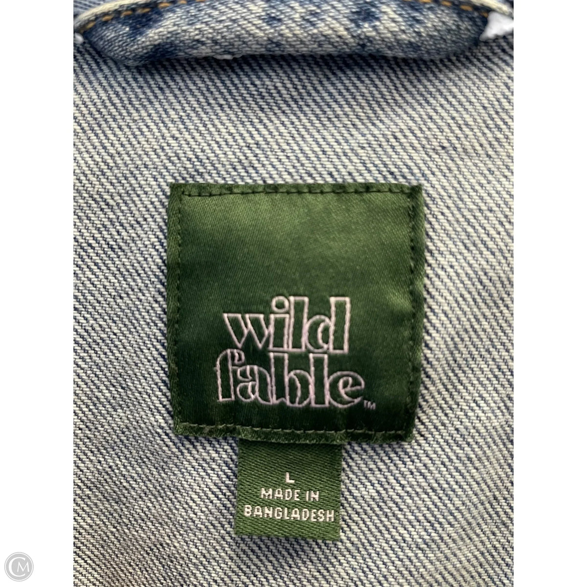 Jacket Denim By Wild Fable In Blue Denim, Size: L